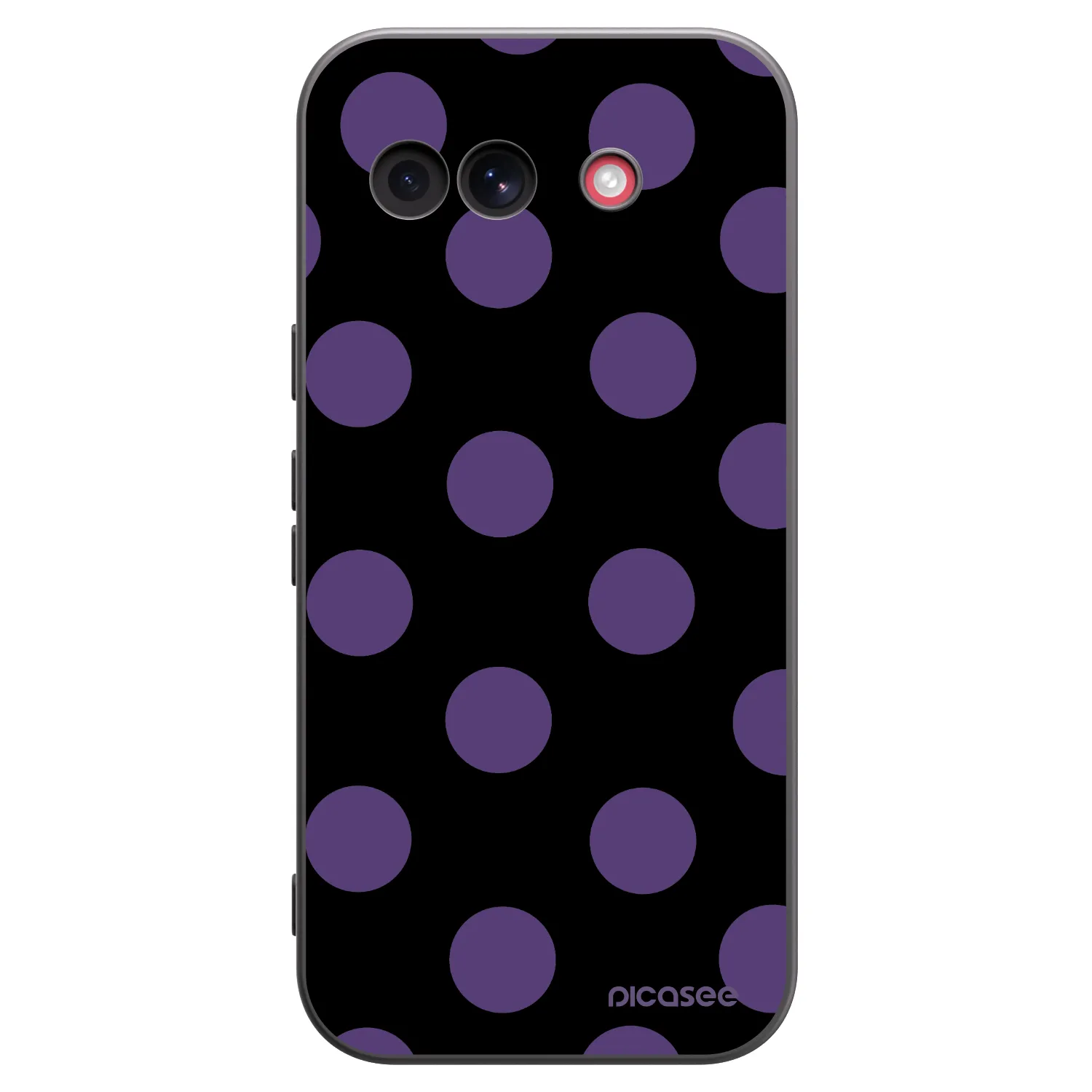 Picasee silikonowe czarne etui na Google Pixel 10a - Big flickers