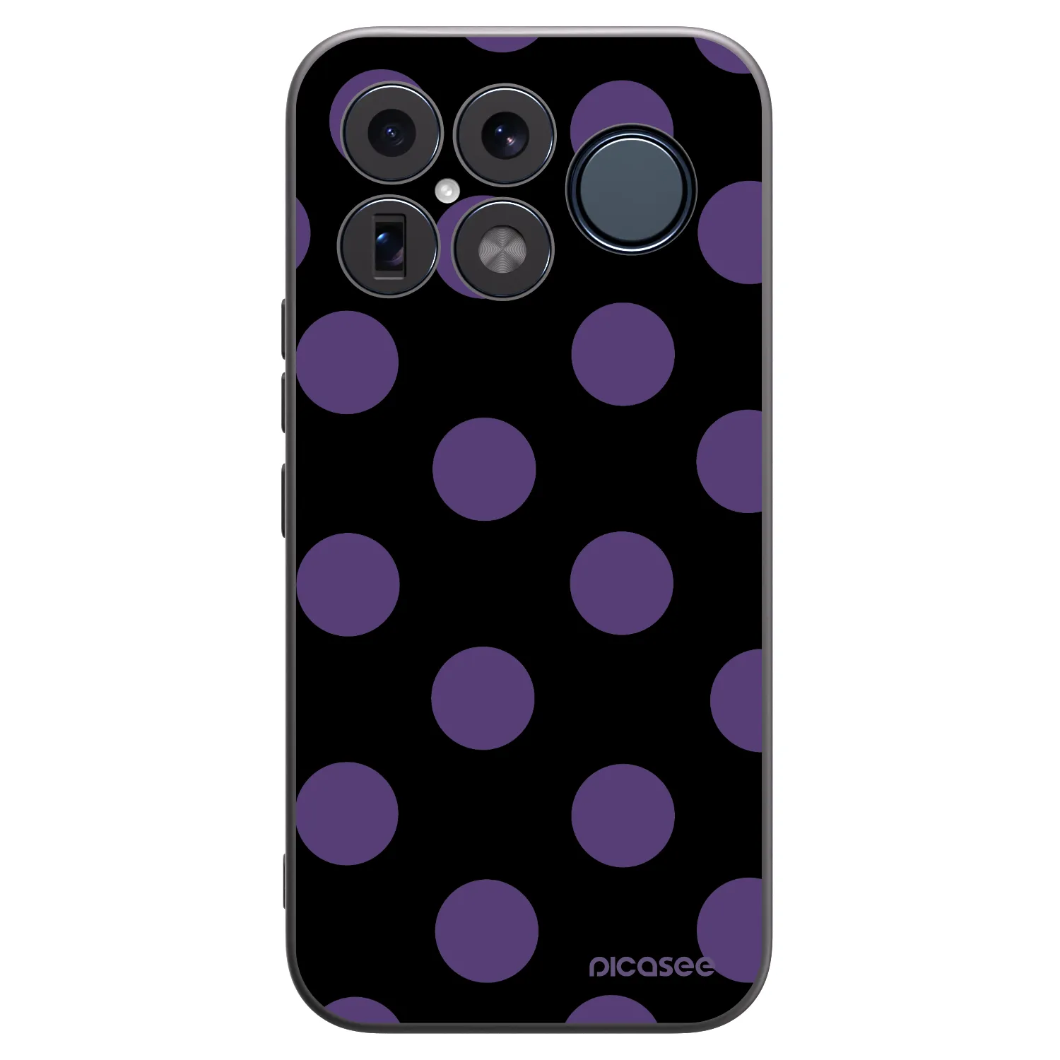 Picasee silikonowe czarne etui na Xiaomi Poco F8 Ultra - Big flickers