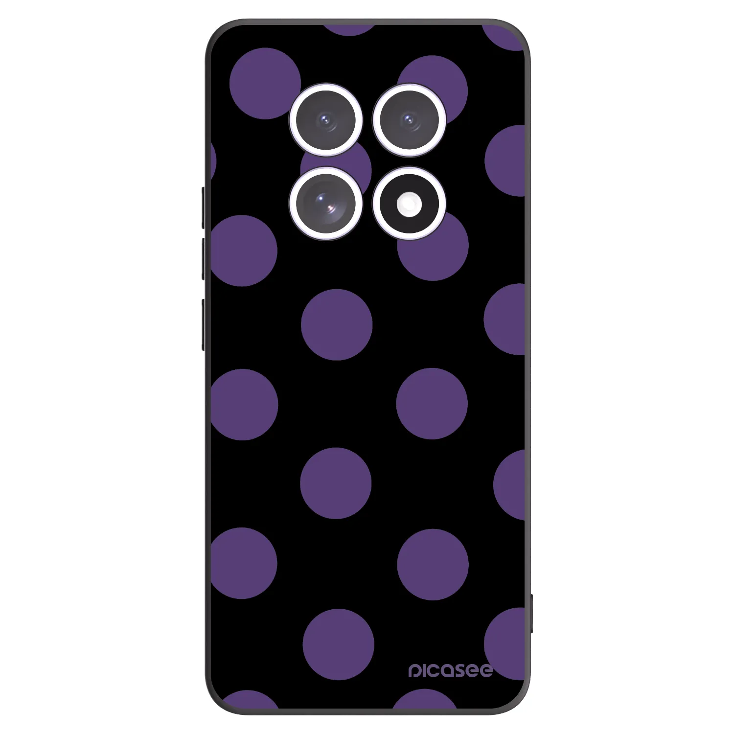 Picasee silikonowe czarne etui na Xiaomi Redmi Note 15 5G - Big flickers