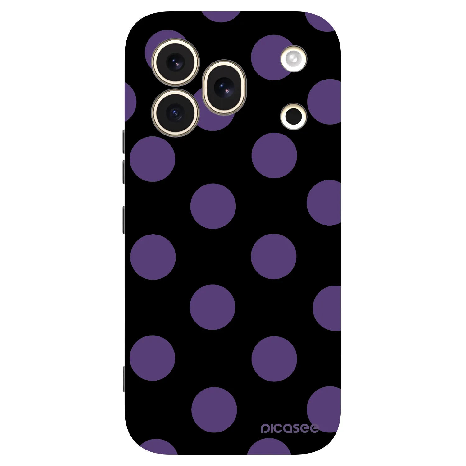 Picasee silikonowe czarne etui na Honor 600 Pro - Big flickers