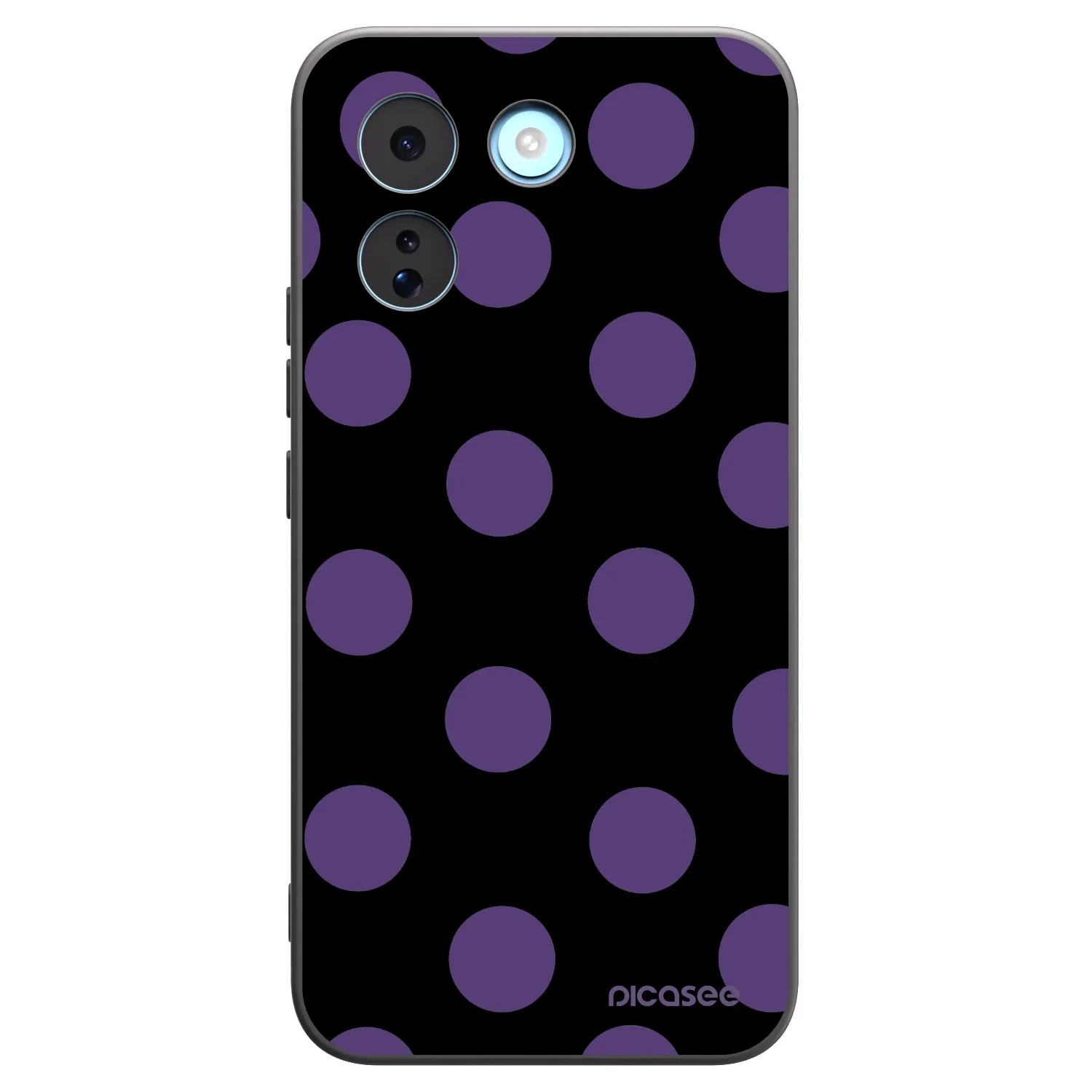 Picasee silikonowe czarne etui na Xiaomi Redmi Note 17 Pro MAX 5G - Big flickers