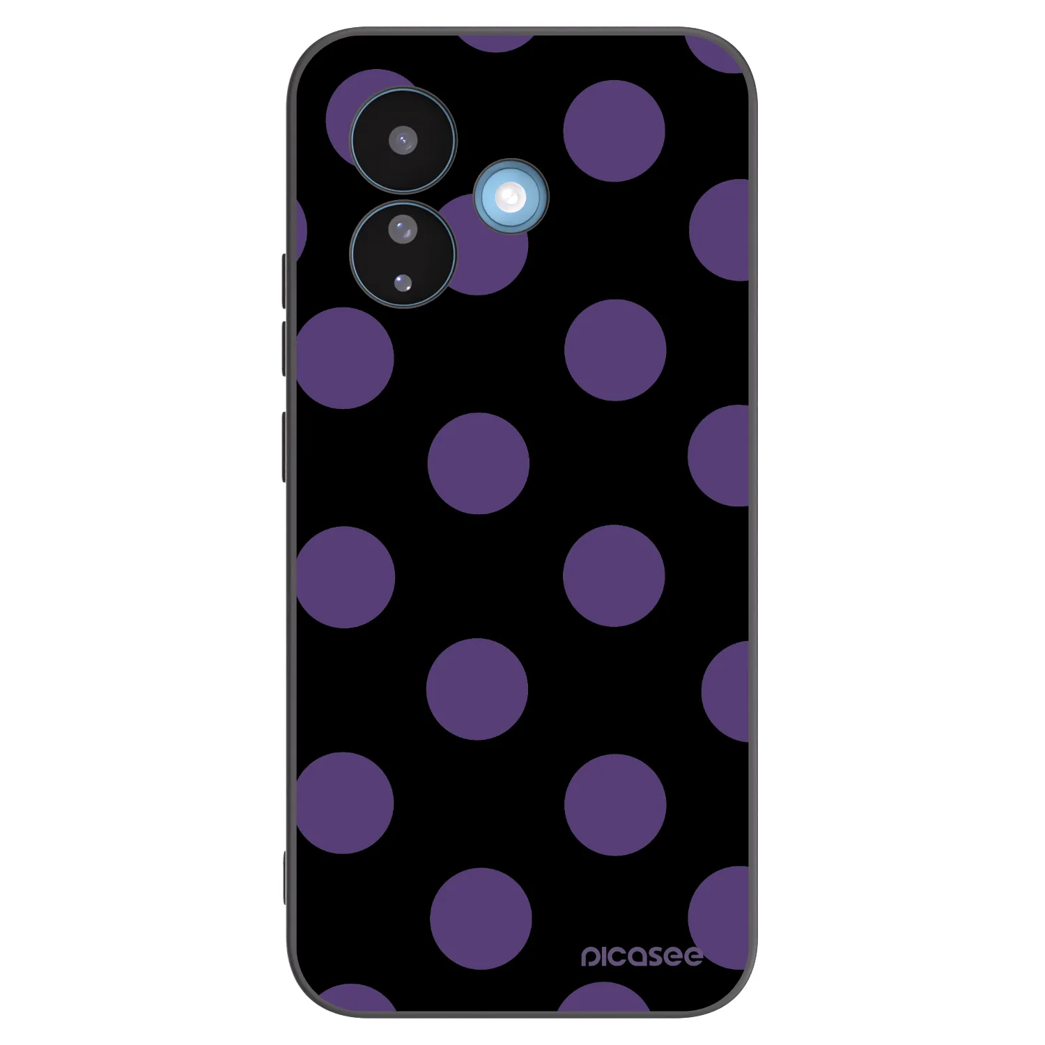 Picasee silikonowe czarne etui na Xiaomi Redmi Note 17 Pro 5G - Big flickers