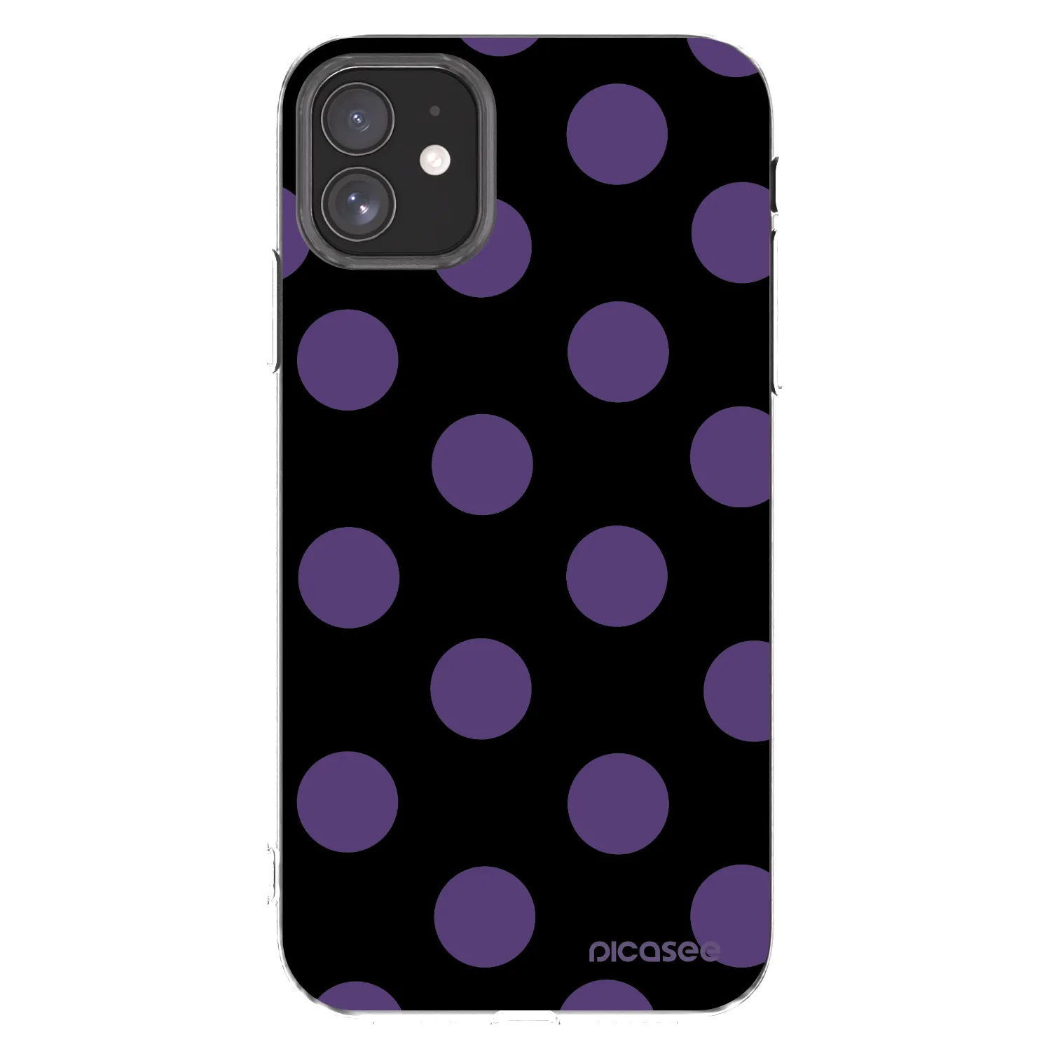 Picasee silikonowe przeźroczyste etui na Apple iPhone 11 - Big flickers