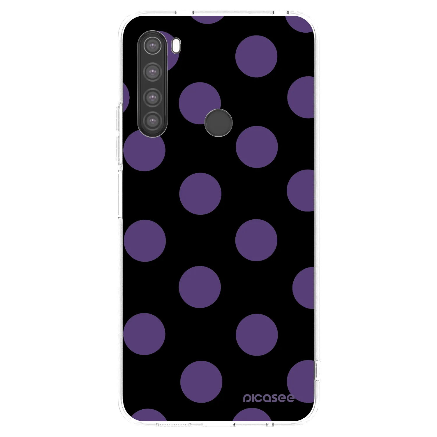 Picasee silikonowe przeźroczyste etui na Xiaomi Redmi Note 8 - Big flickers