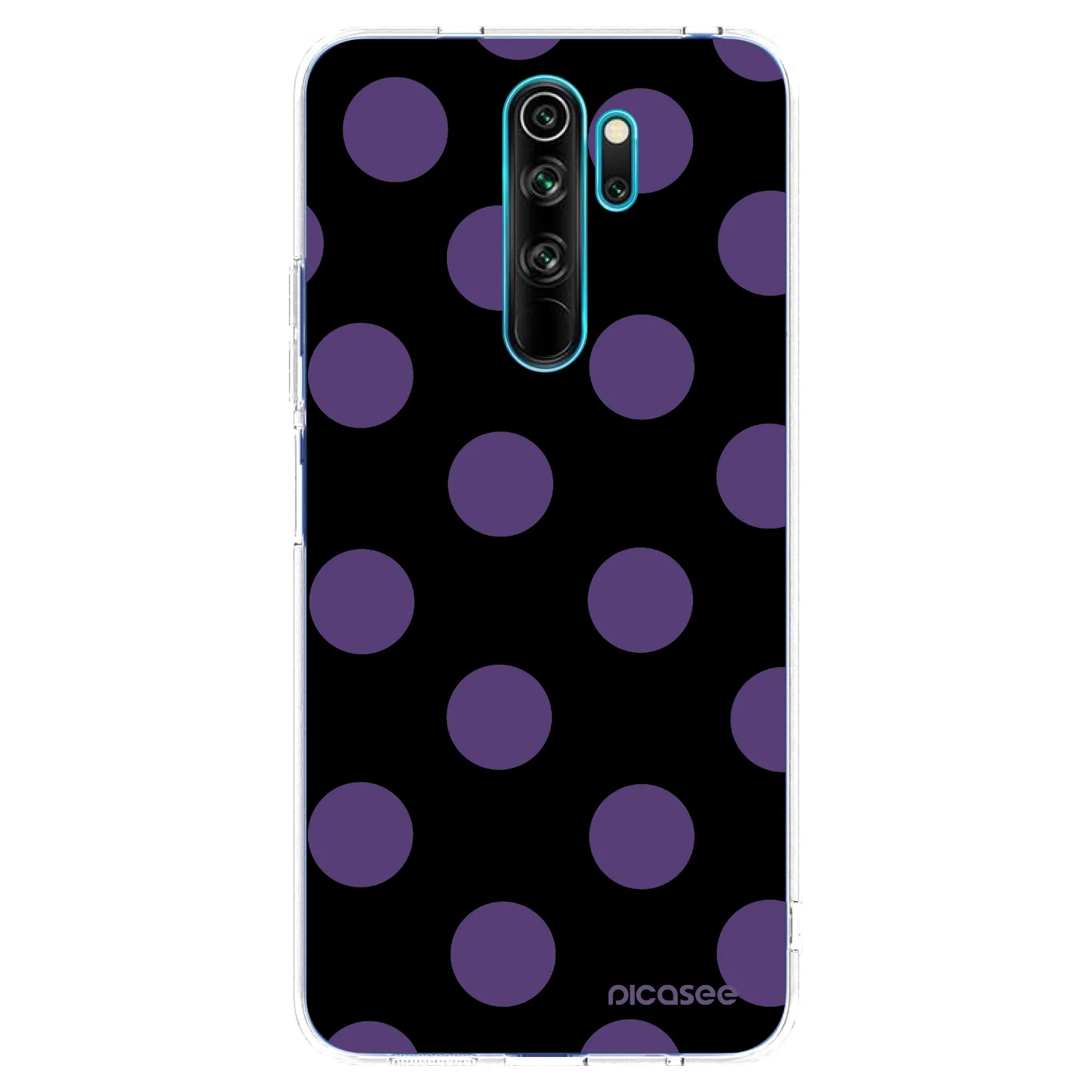 Picasee silikonowe przeźroczyste etui na Xiaomi Redmi Note 8 Pro - Big flickers