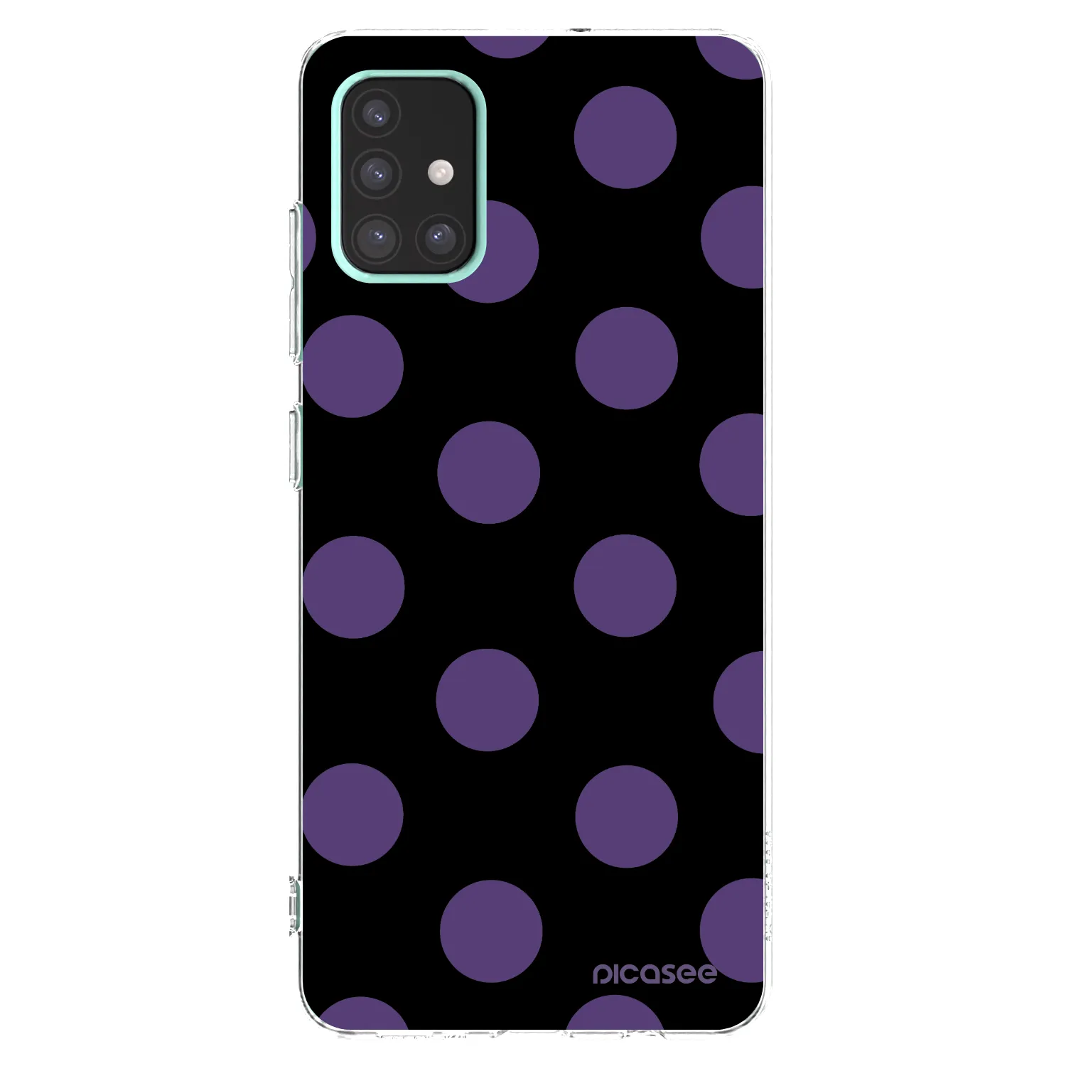Picasee silikonowe przeźroczyste etui na Samsung Galaxy A51 A515F - Big flickers
