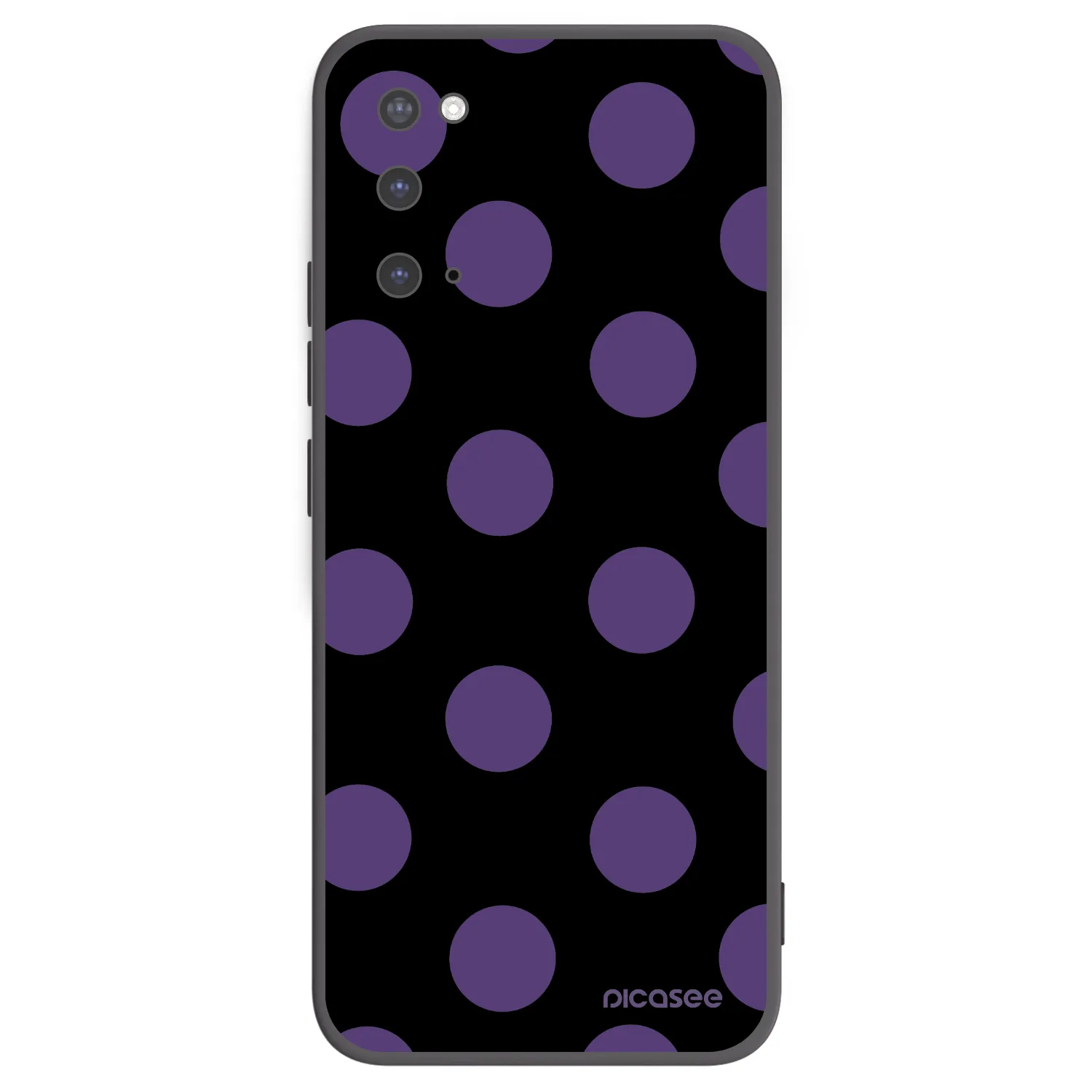 Picasee silikonowe czarne etui na Samsung Galaxy S20 G980F - Big flickers