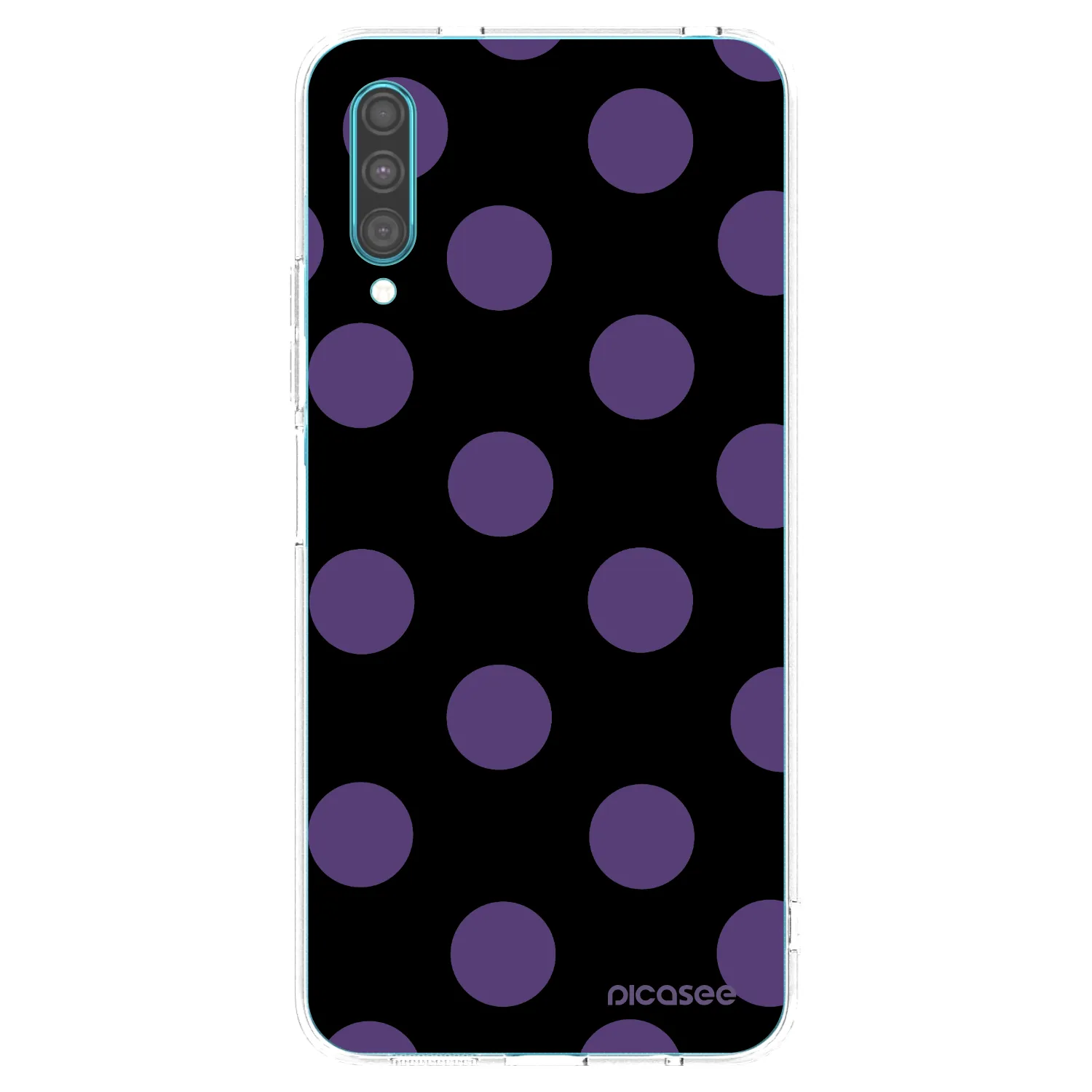 Picasee silikonowe przeźroczyste etui na Samsung Galaxy A30s A307F - Big flickers