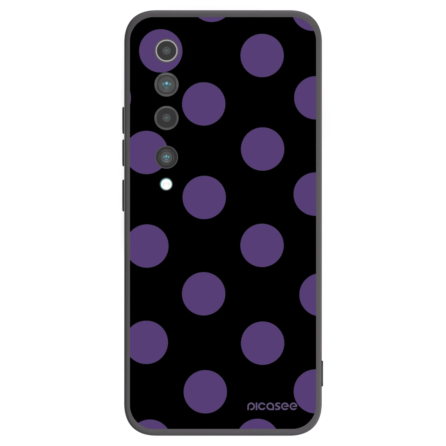Picasee silikonowe czarne etui na Xiaomi Mi 10 - Big flickers