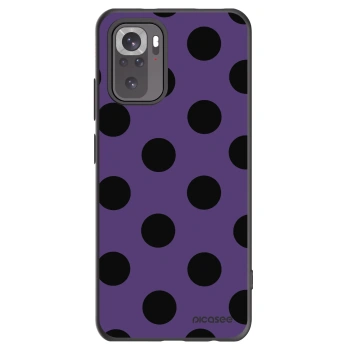 Picasee silikonowe czarne etui na Xiaomi Redmi Note 10 - Big flickers 2