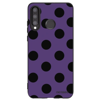 Picasee silikonowe czarne etui na Huawei P30 Lite - Big flickers 2
