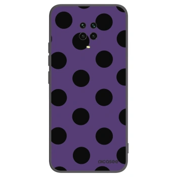 Picasee silikonowe czarne etui na Xiaomi Redmi Note 9S - Big flickers 2