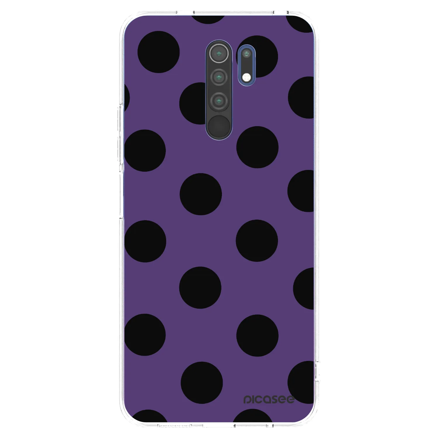 Picasee silikonowe przeźroczyste etui na Xiaomi Redmi 9 - Big flickers 2