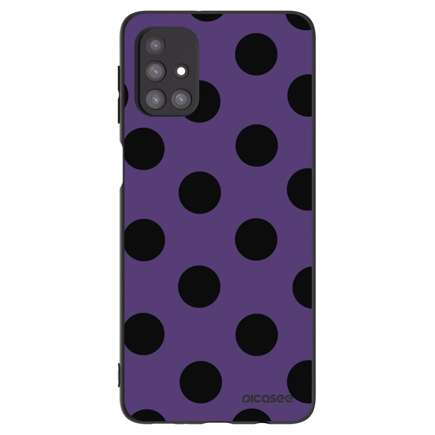 Picasee silikonowe czarne etui na Samsung Galaxy M31s - Big flickers 2