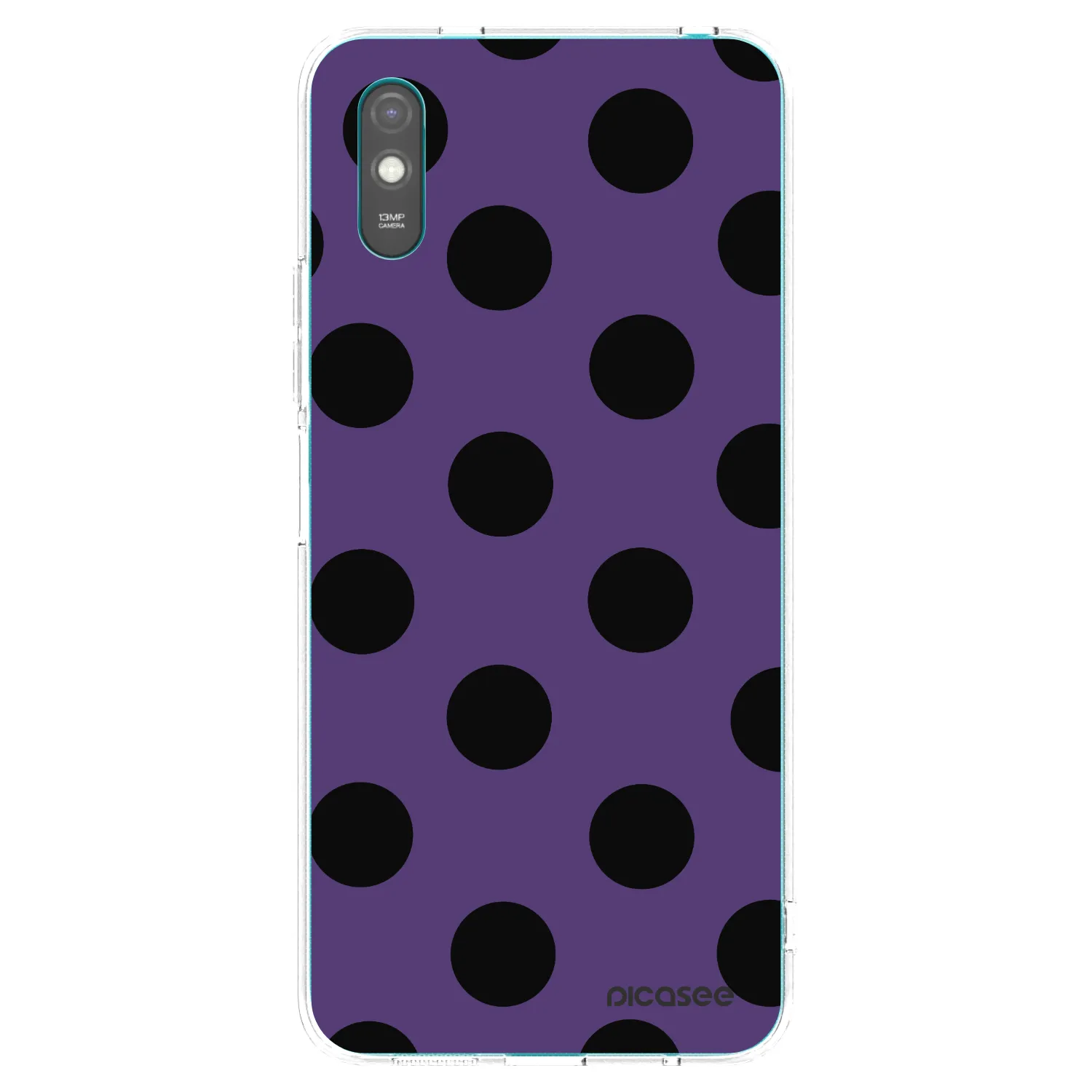 Picasee silikonowe przeźroczyste etui na Xiaomi Redmi 9A - Big flickers 2