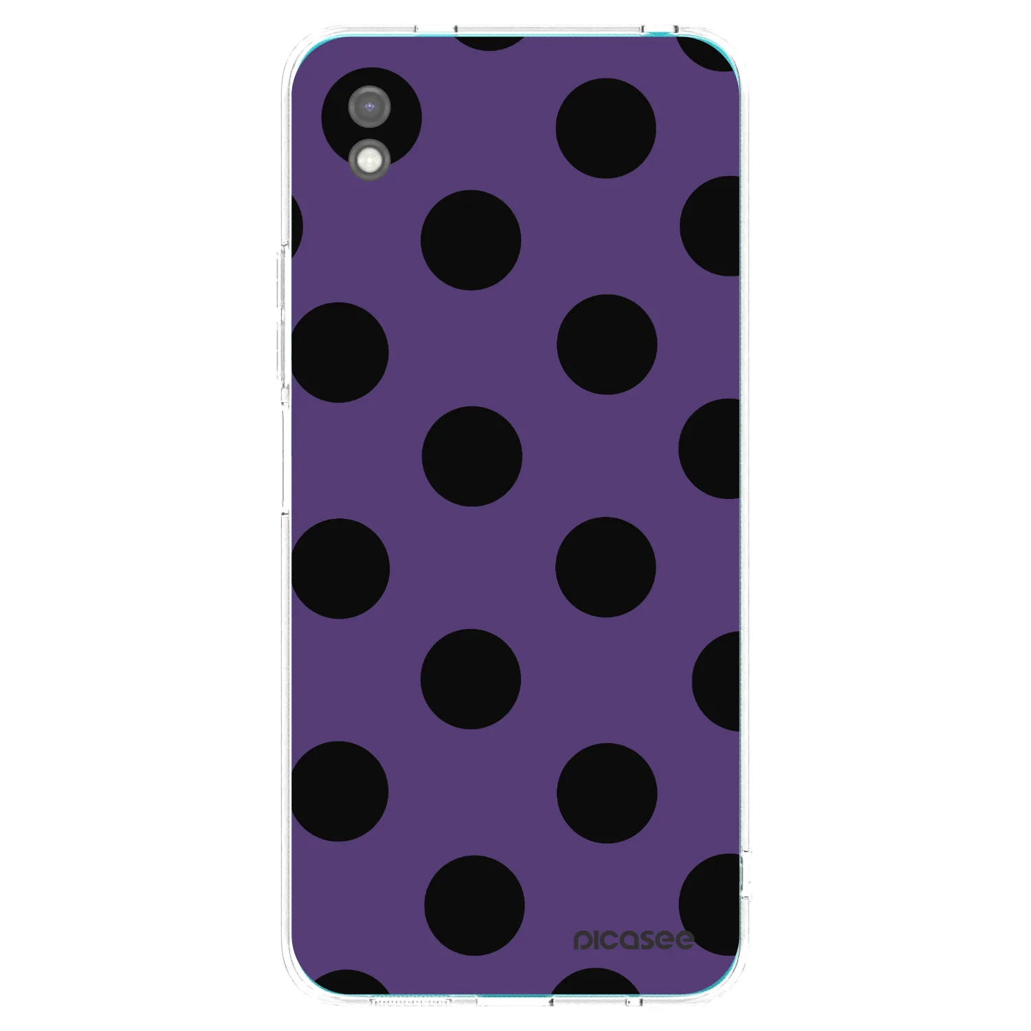 Picasee silikonowe czarne etui na Xiaomi Redmi 9A - Big flickers 2