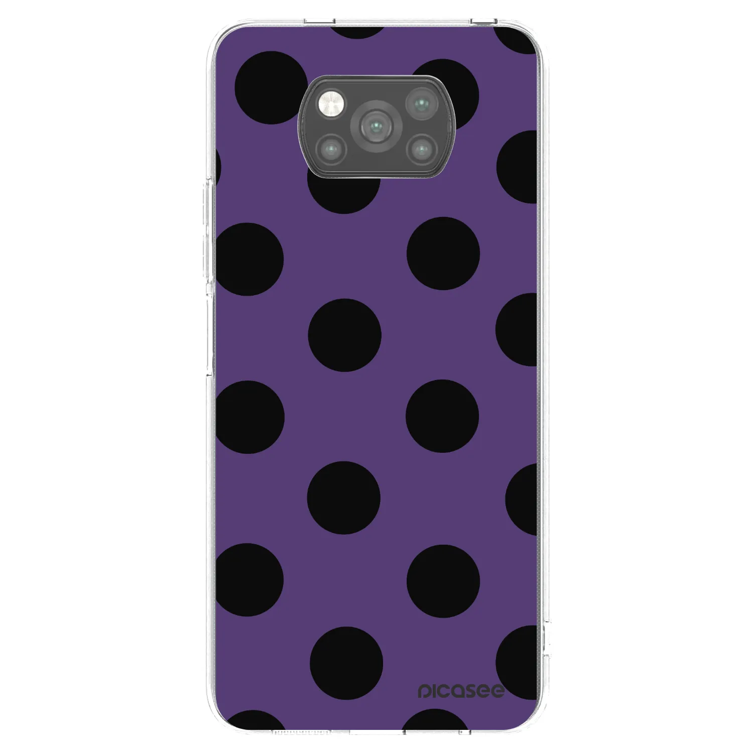 Picasee silikonowe czarne etui na Xiaomi Poco X3 - Big flickers 2