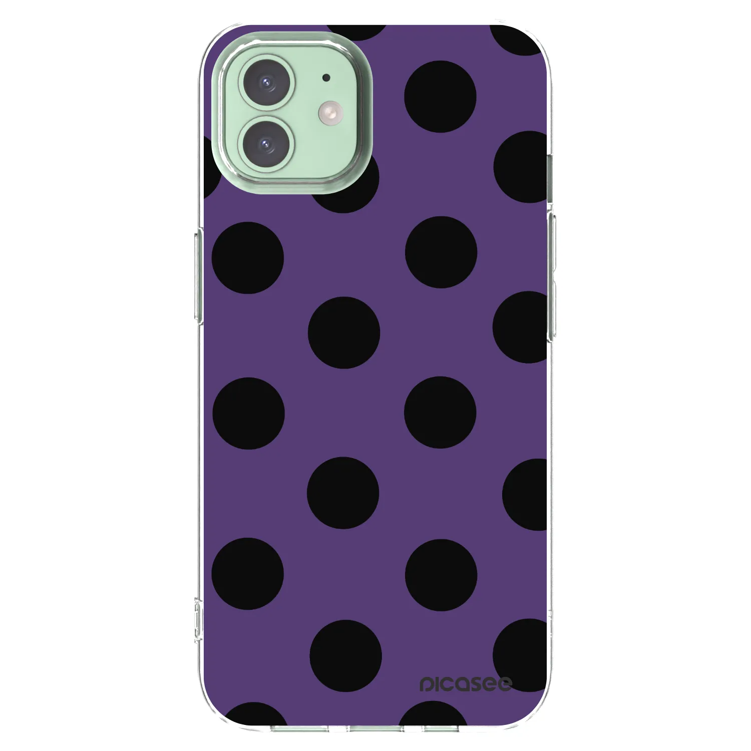 Picasee silikonowe przeźroczyste etui na Apple iPhone 12 - Big flickers 2