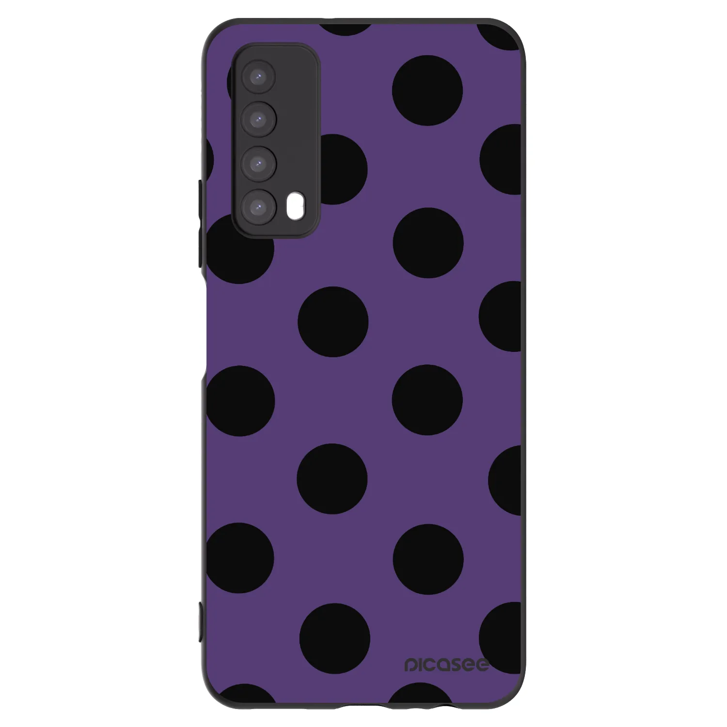 Picasee silikonowe czarne etui na Huawei P Smart 2021 - Big flickers 2
