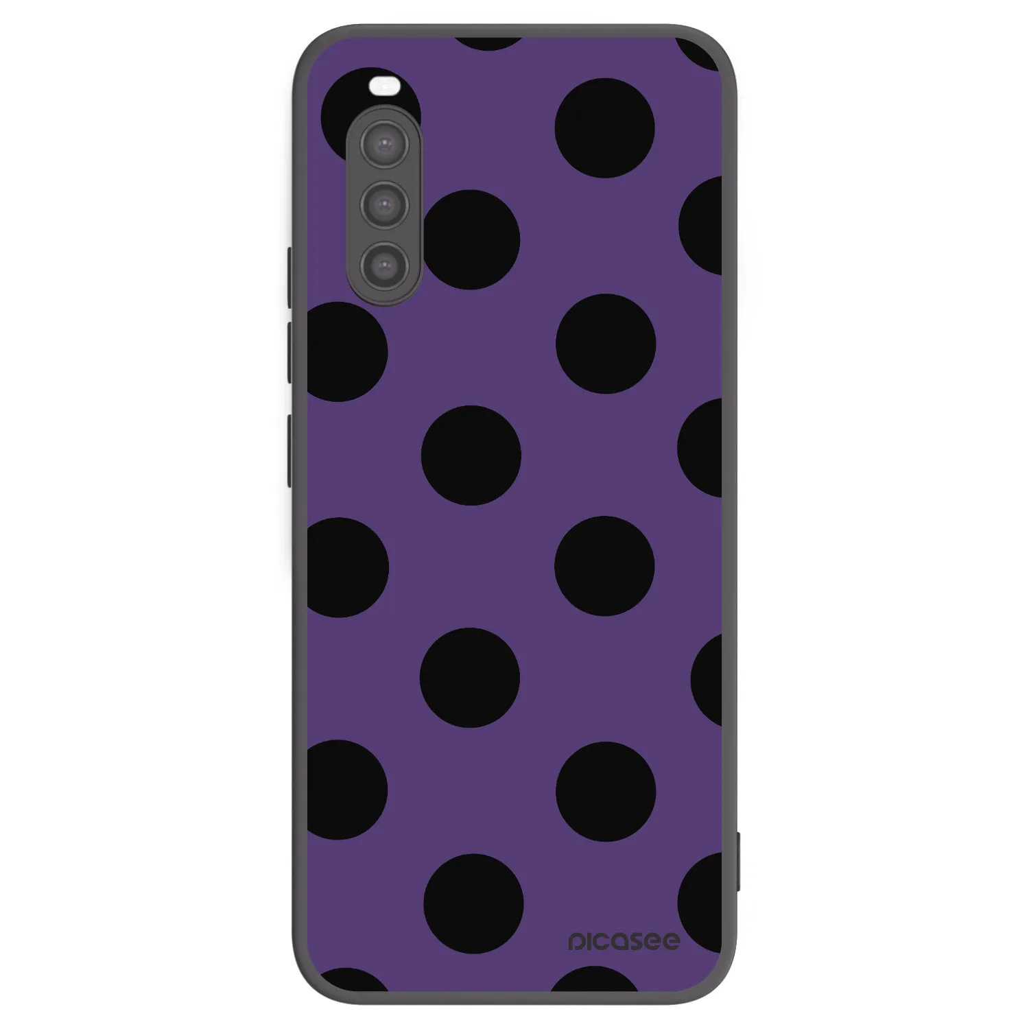 Picasee silikonowe czarne etui na Sony Xperia 10 II - Big flickers 2