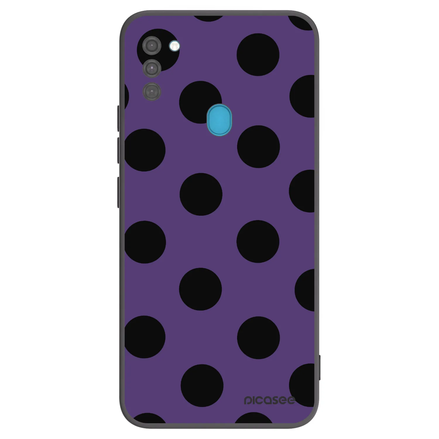 Picasee silikonowe czarne etui na Samsung Galaxy M11 - Big flickers 2