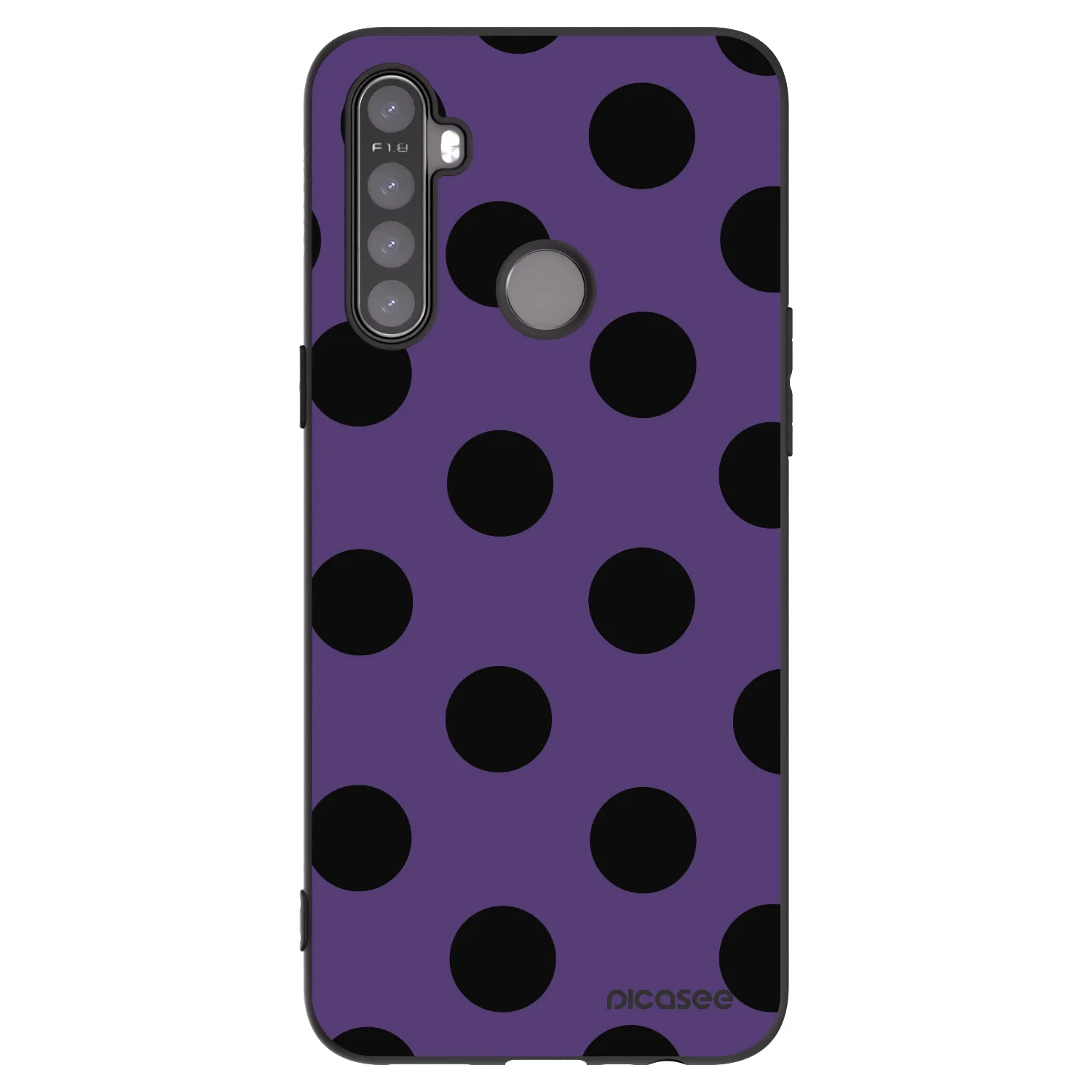 Picasee silikonowe czarne etui na Realme 5 - Big flickers 2