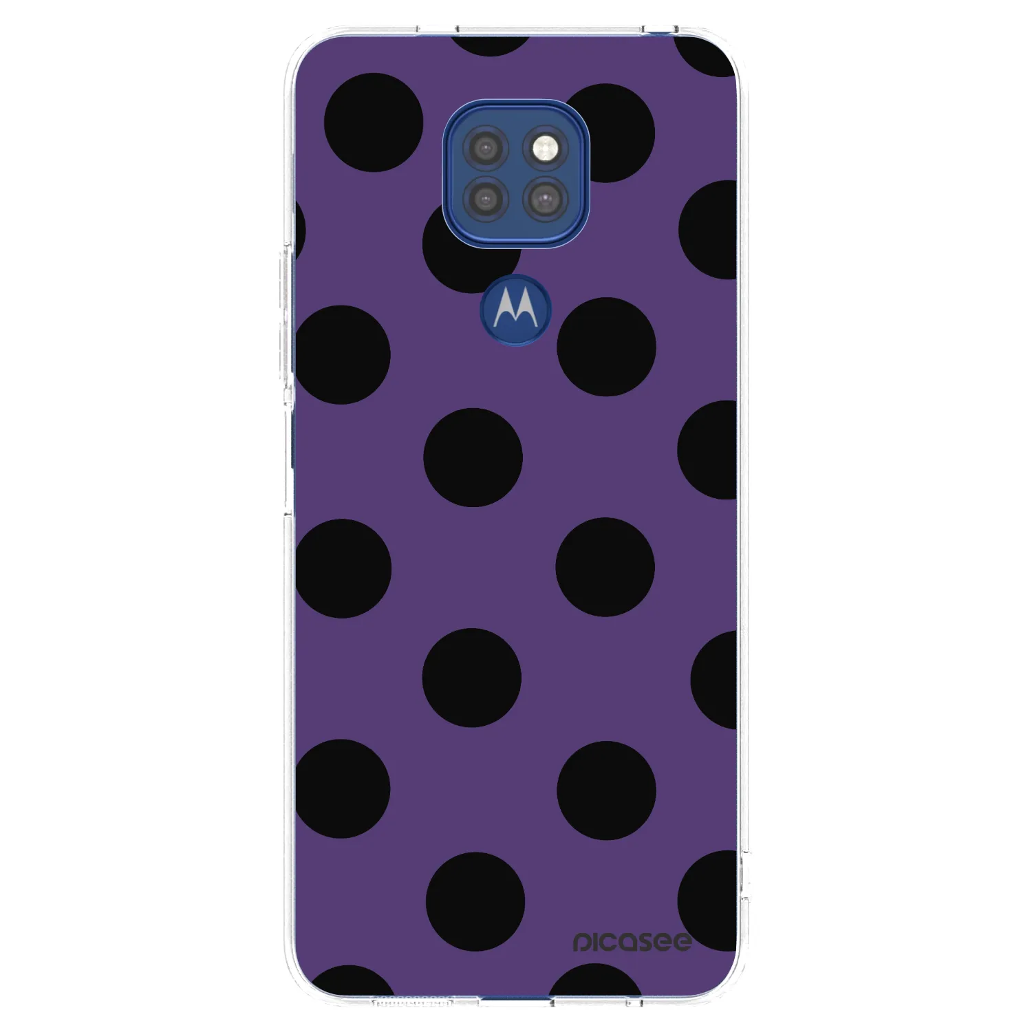 Picasee silikonowe przeźroczyste etui na Motorola Moto G9 Play - Big flickers 2