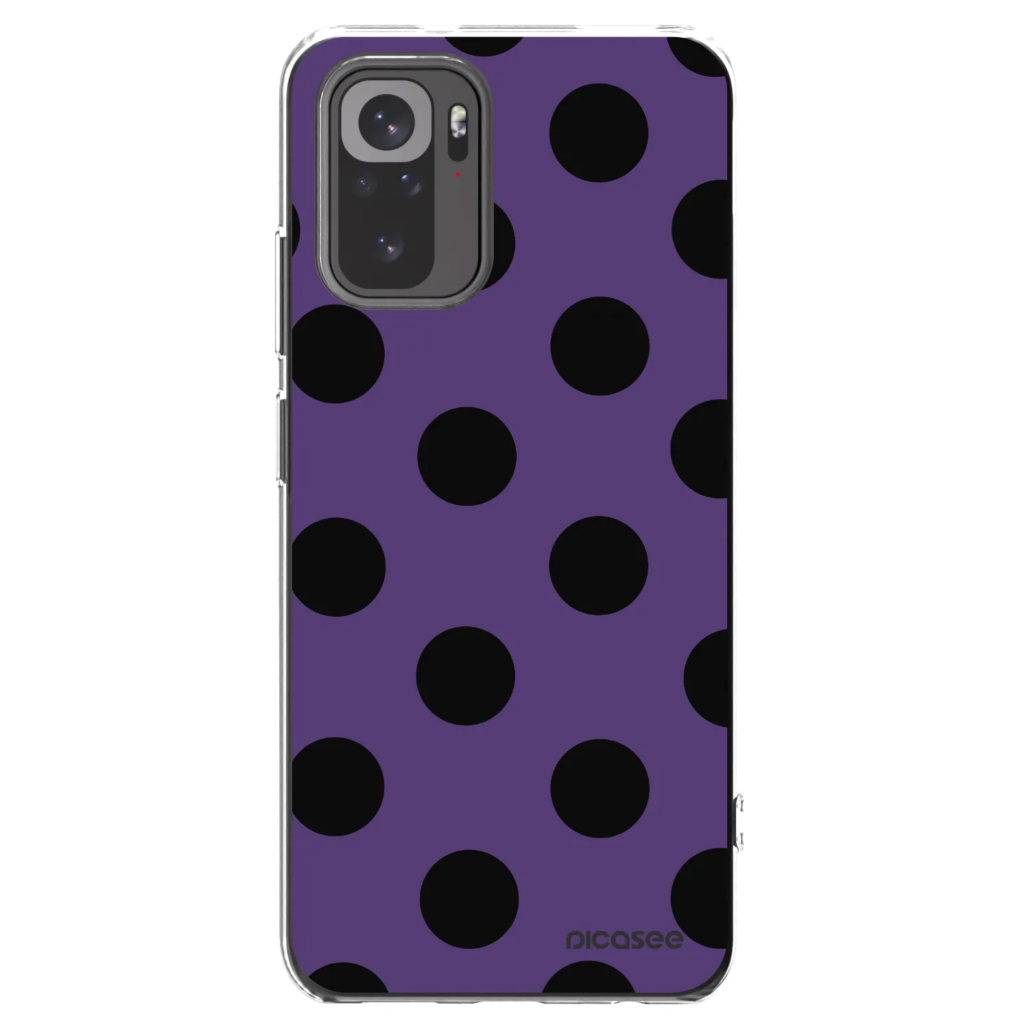 Picasee silikonowe przeźroczyste etui na Xiaomi Redmi Note 10 - Big flickers 2