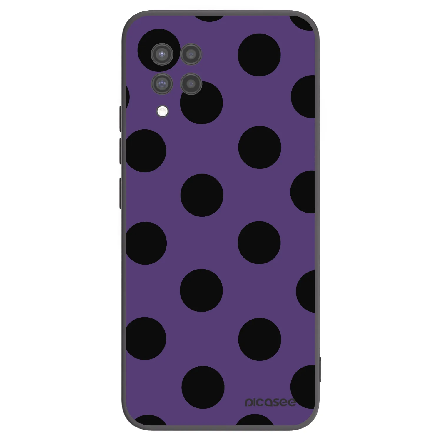 Picasee silikonowe czarne etui na Samsung Galaxy A42 A426B - Big flickers 2