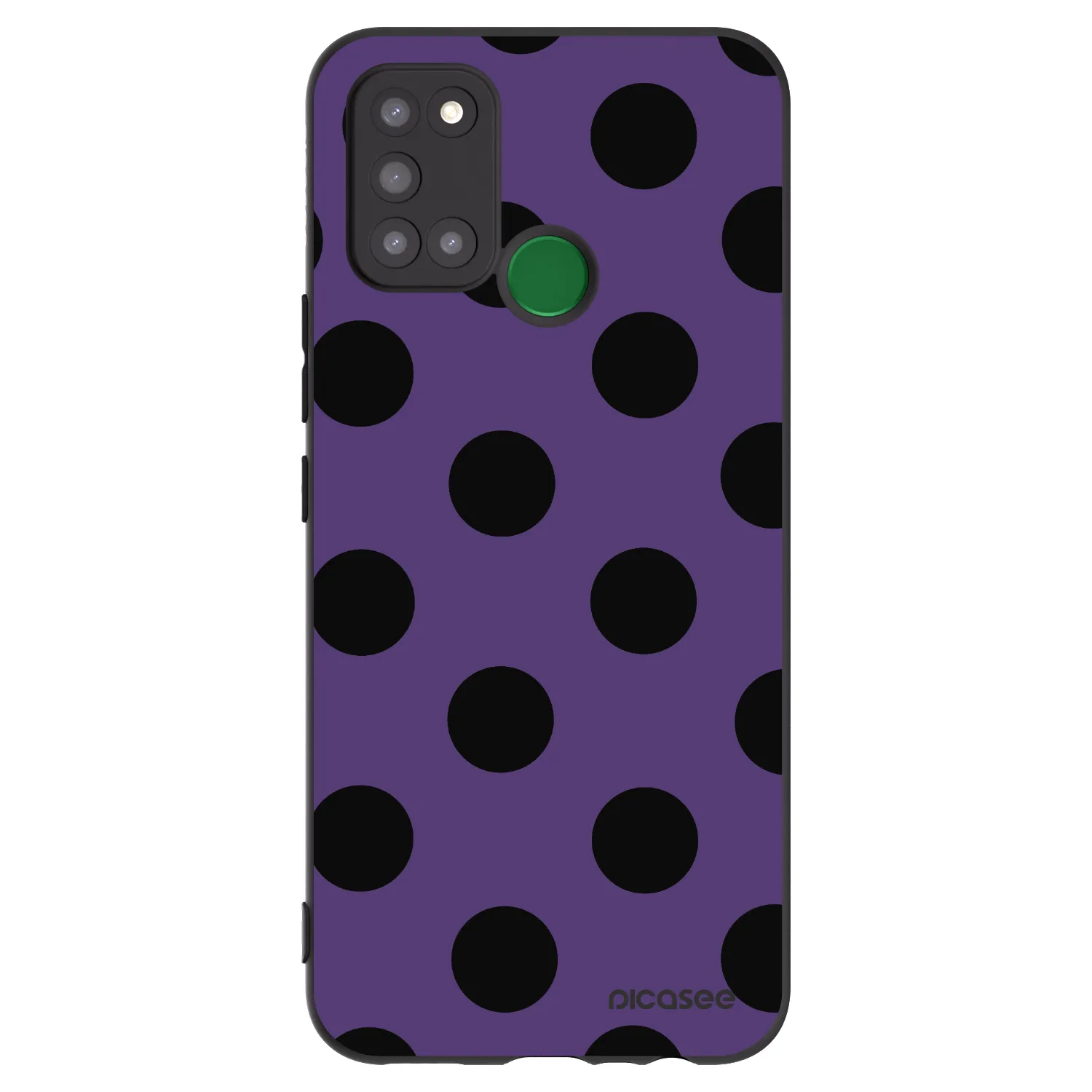 Picasee silikonowe czarne etui na Realme 7i - Big flickers 2