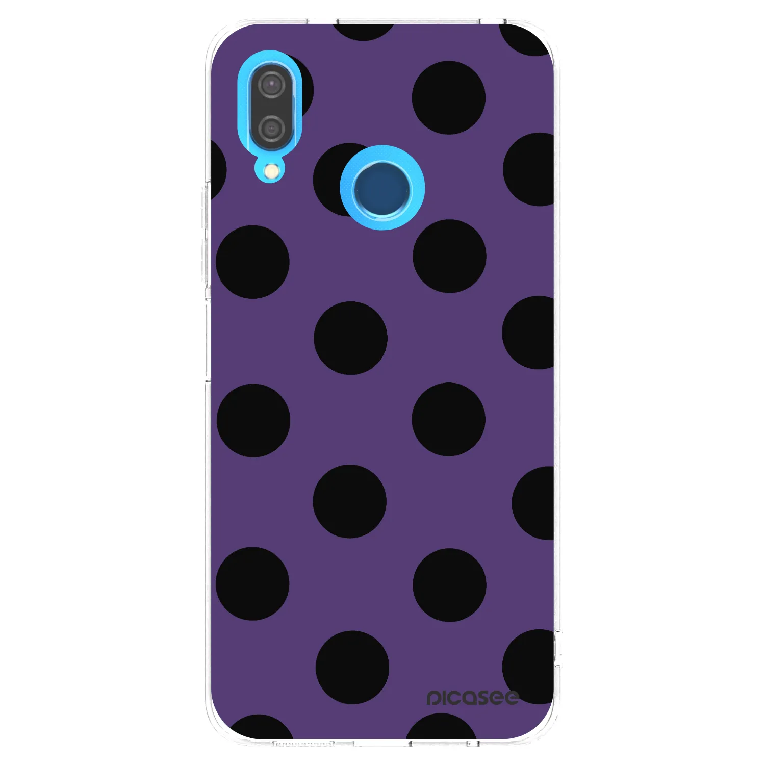Picasee silikonowe przeźroczyste etui na Huawei P20 Lite - Big flickers 2