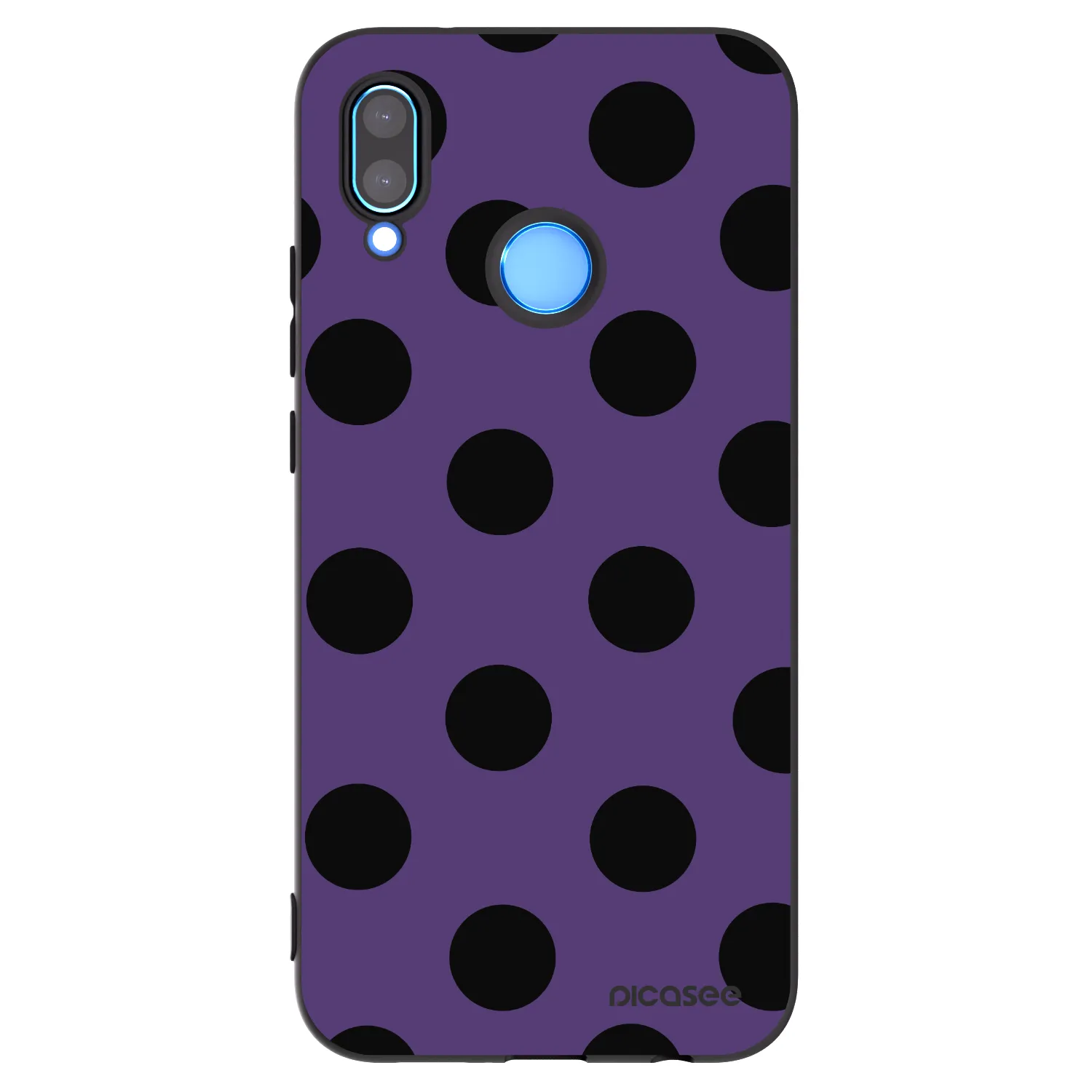 Picasee silikonowe czarne etui na Huawei P20 Lite - Big flickers 2