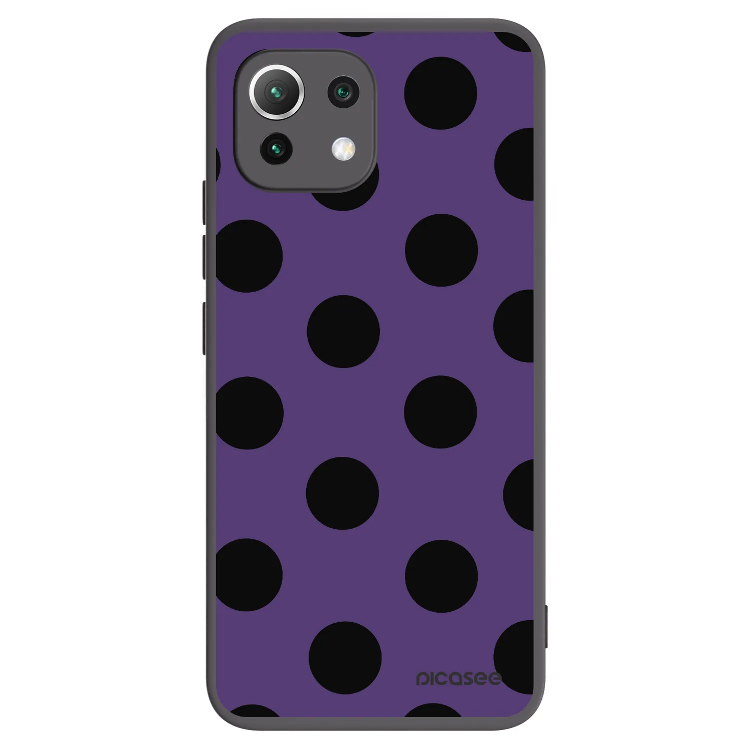Picasee silikonowe czarne etui na Xiaomi Mi 11 Lite - Big flickers 2