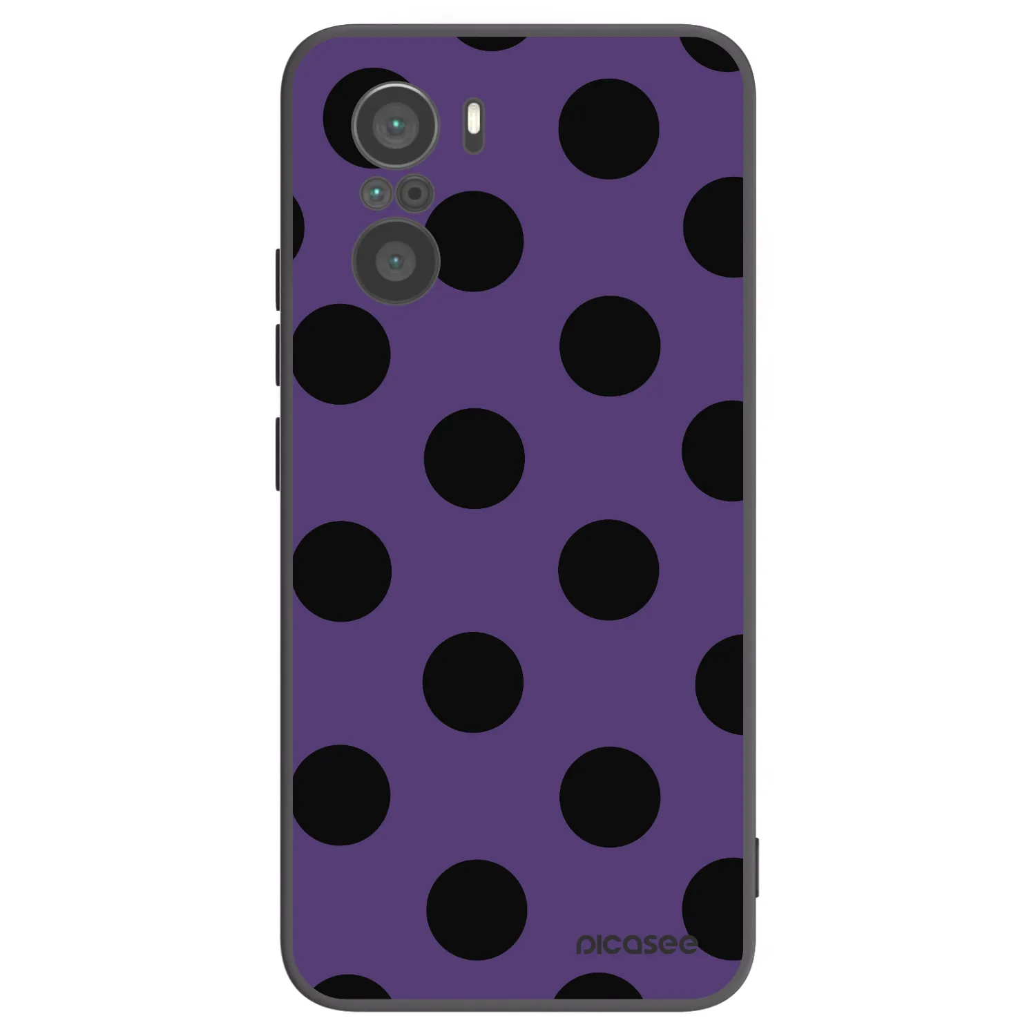 Picasee silikonowe czarne etui na Xiaomi Poco F3 - Big flickers 2