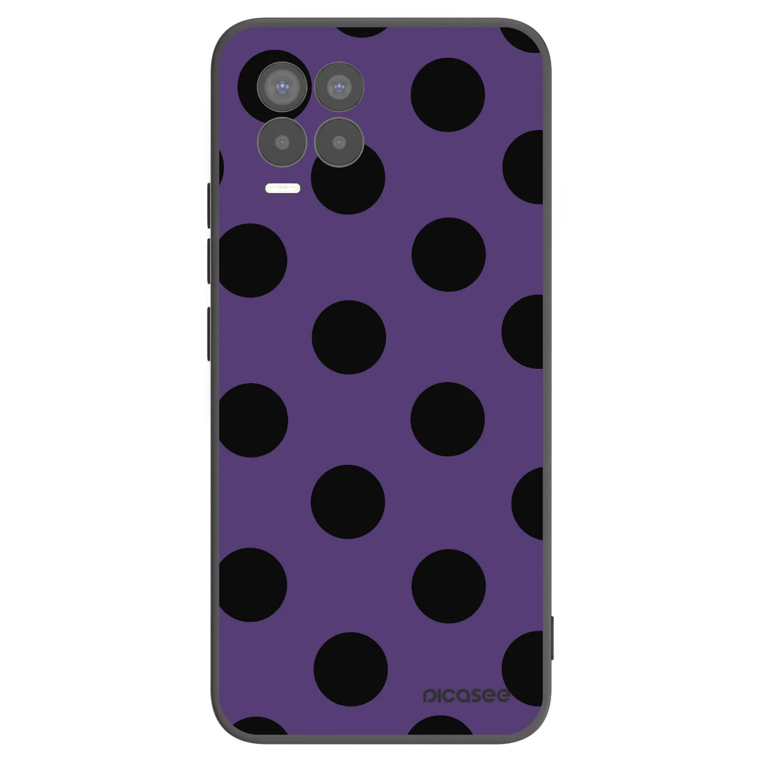 Picasee silikonowe czarne etui na Realme 8 4G - Big flickers 2