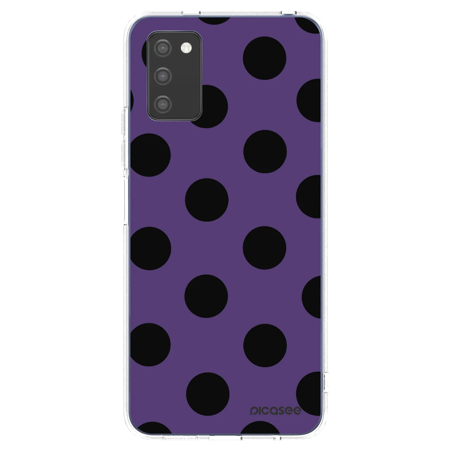 Picasee silikonowe przeźroczyste etui na Samsung Galaxy A02s A025G - Big flickers 2