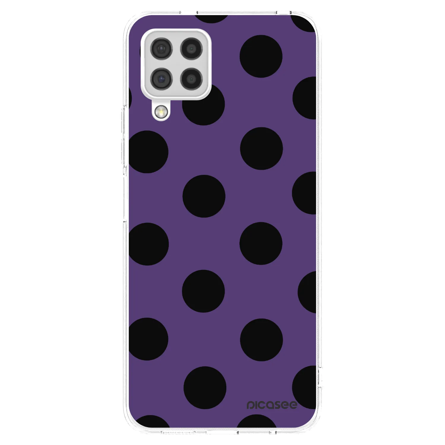 Picasee silikonowe przeźroczyste etui na Samsung Galaxy A22 A225F 4G - Big flickers 2