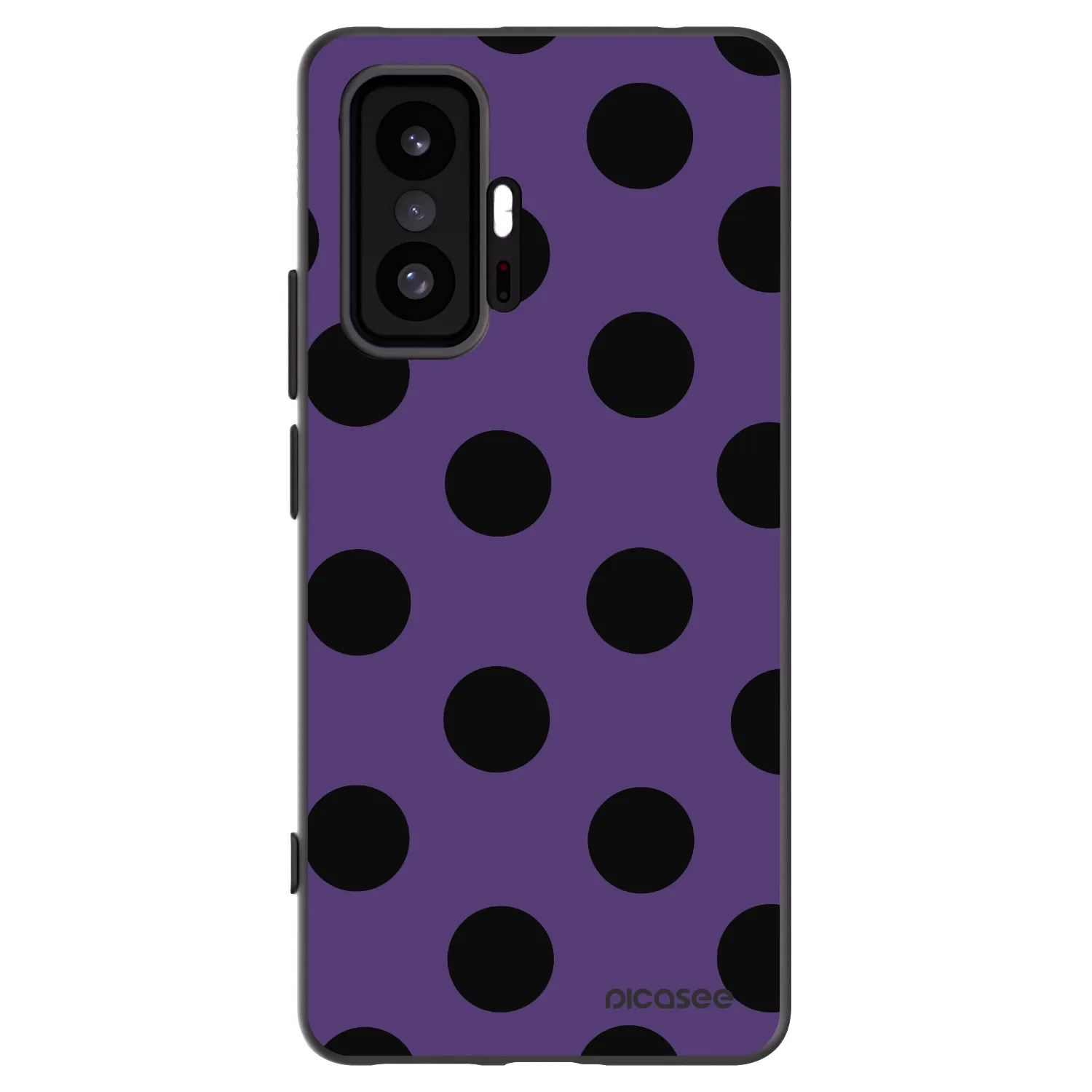 Picasee silikonowe czarne etui na Xiaomi 11T - Big flickers 2