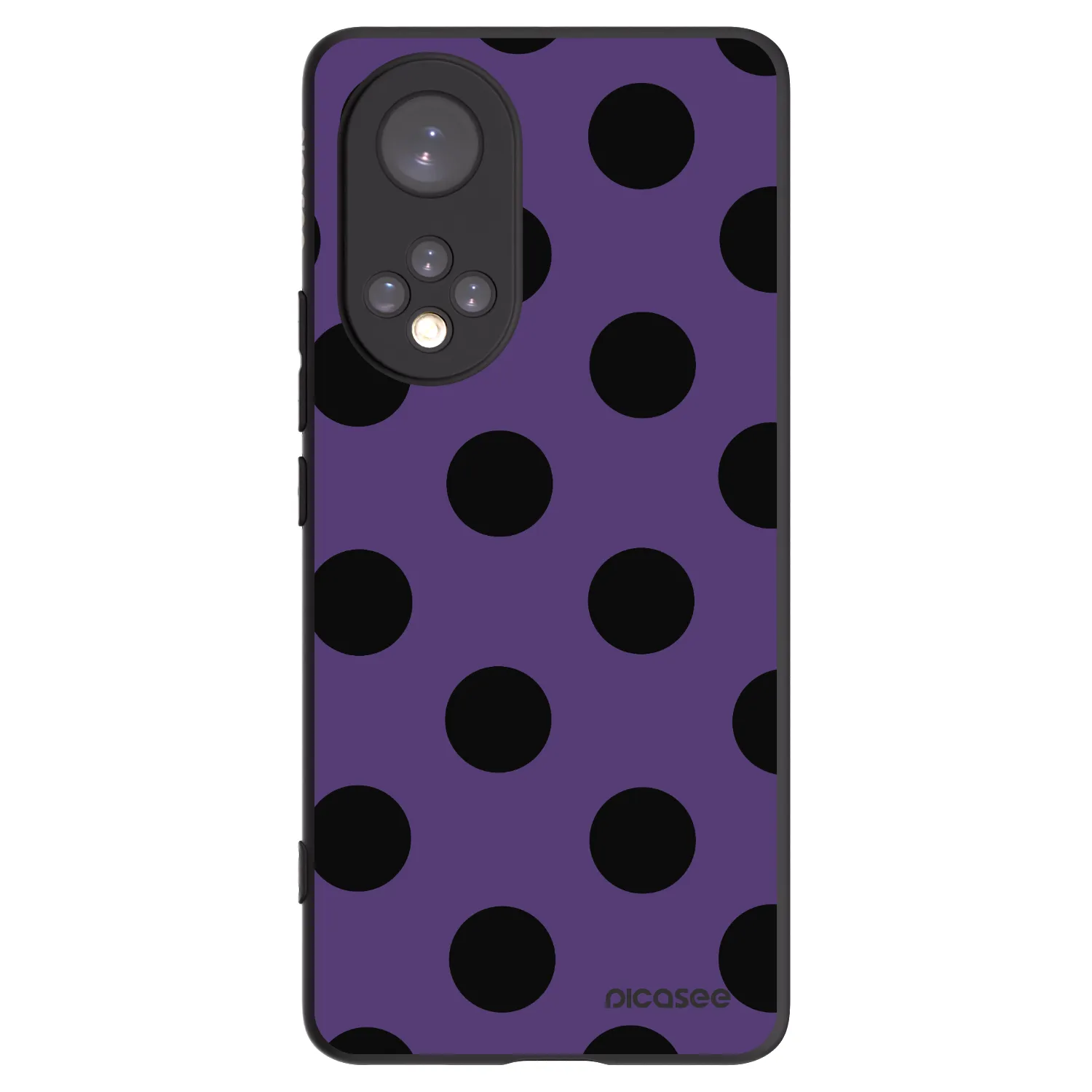 Picasee silikonowe czarne etui na Honor 50 5G - Big flickers 2