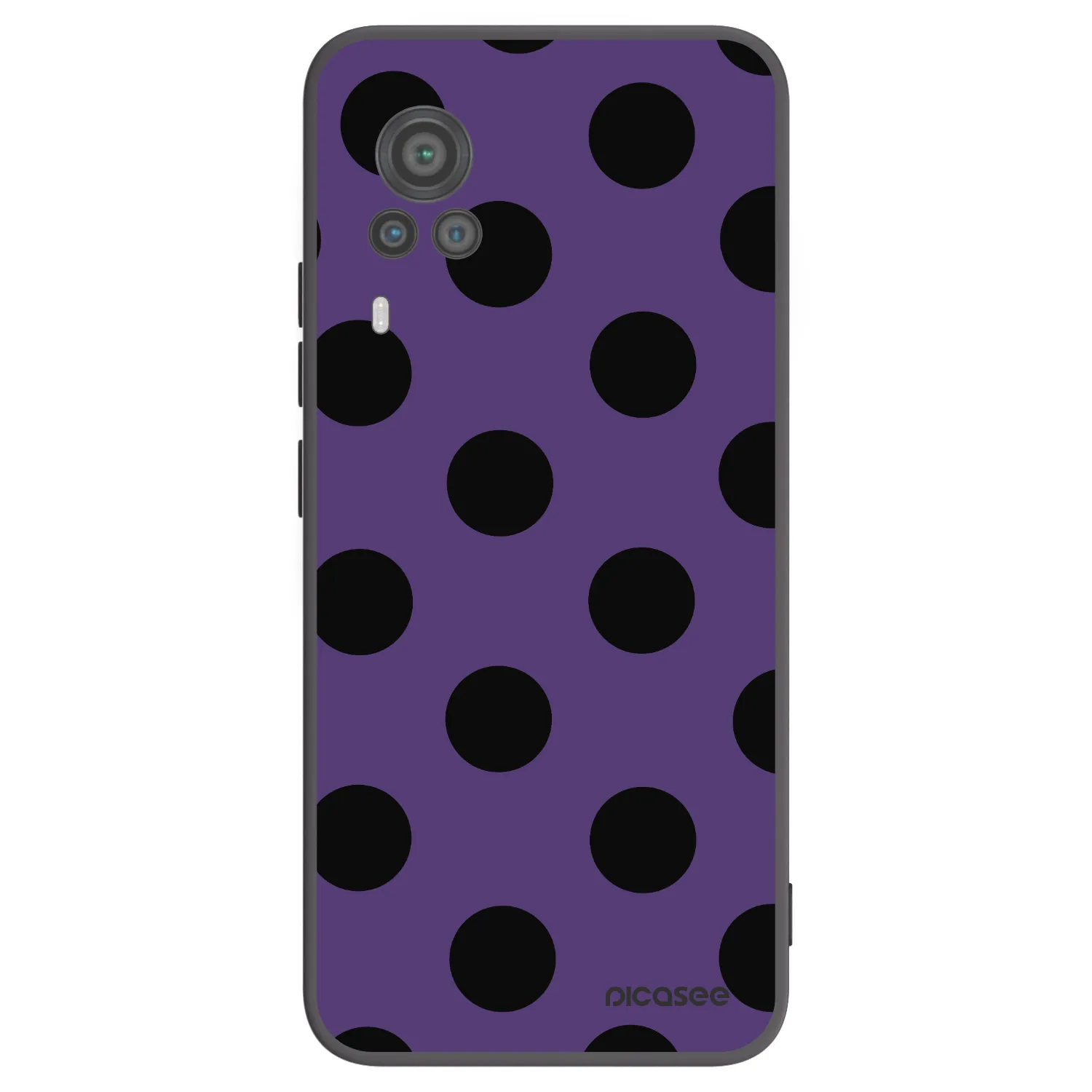 Picasee silikonowe czarne etui na Vivo X60 Pro 5G - Big flickers 2