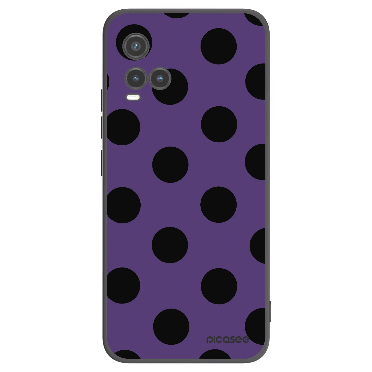 Picasee silikonowe czarne etui na Vivo Y33s - Big flickers 2