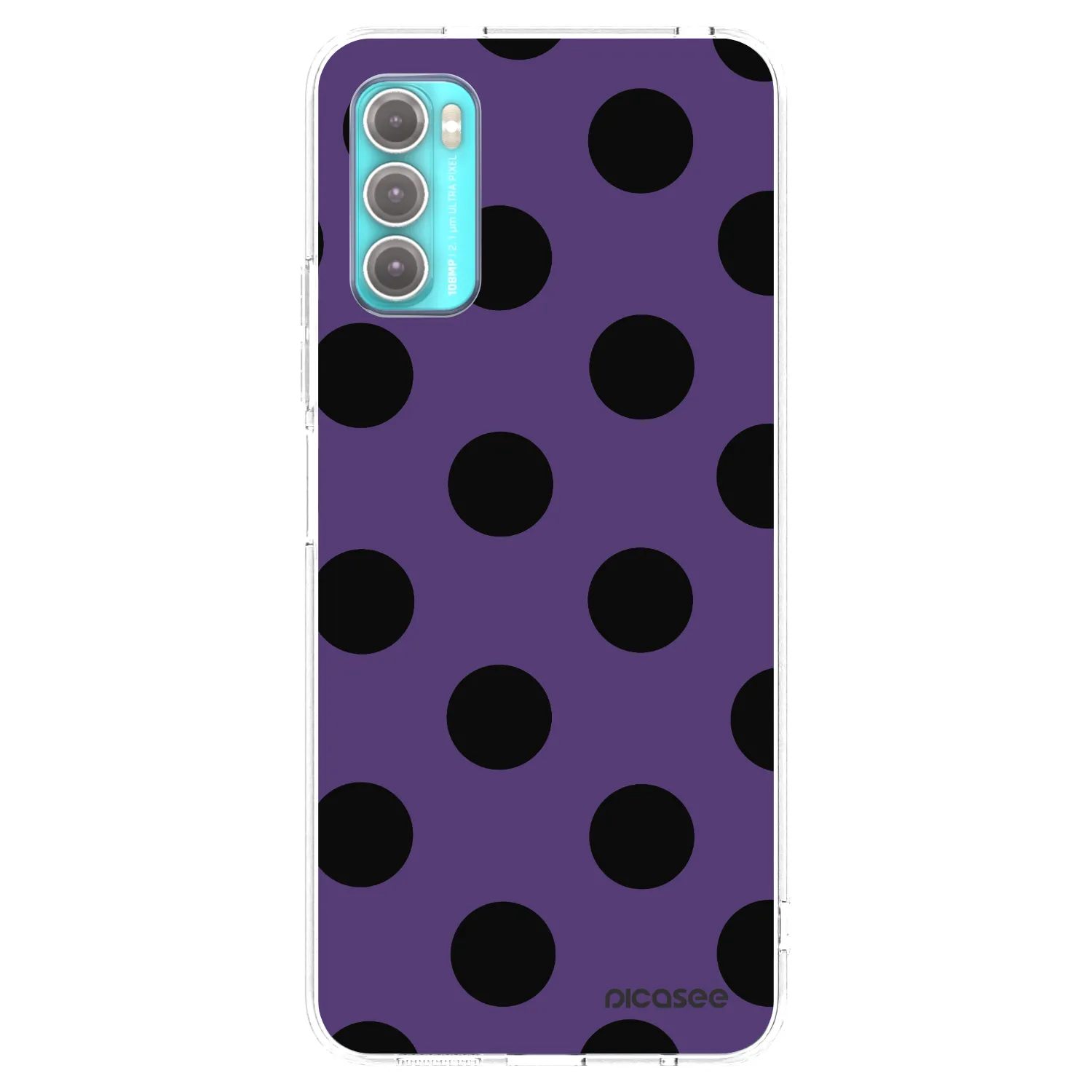 Picasee silikonowe przeźroczyste etui na Motorola Moto G60 - Big flickers 2