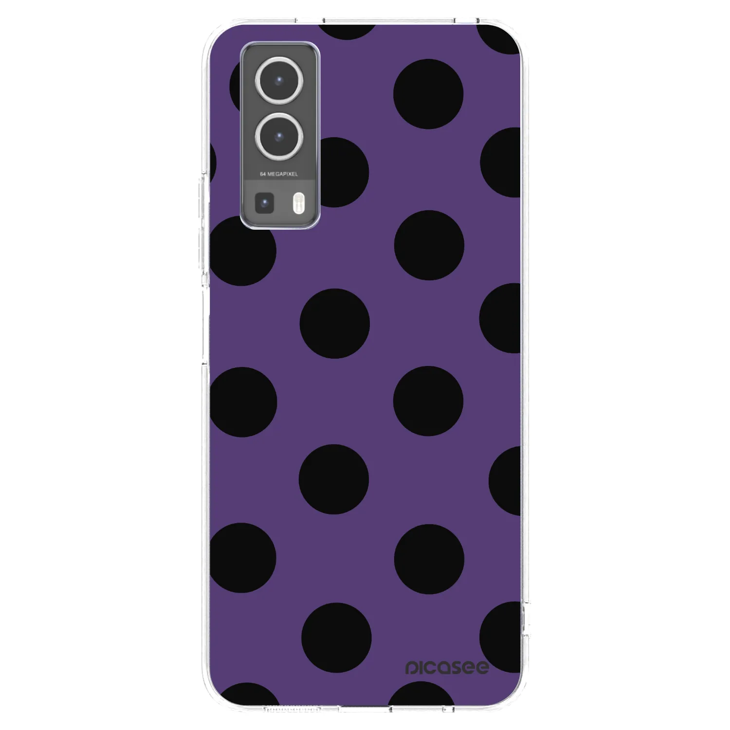 Picasee silikonowe przeźroczyste etui na Vivo Y72 5G - Big flickers 2