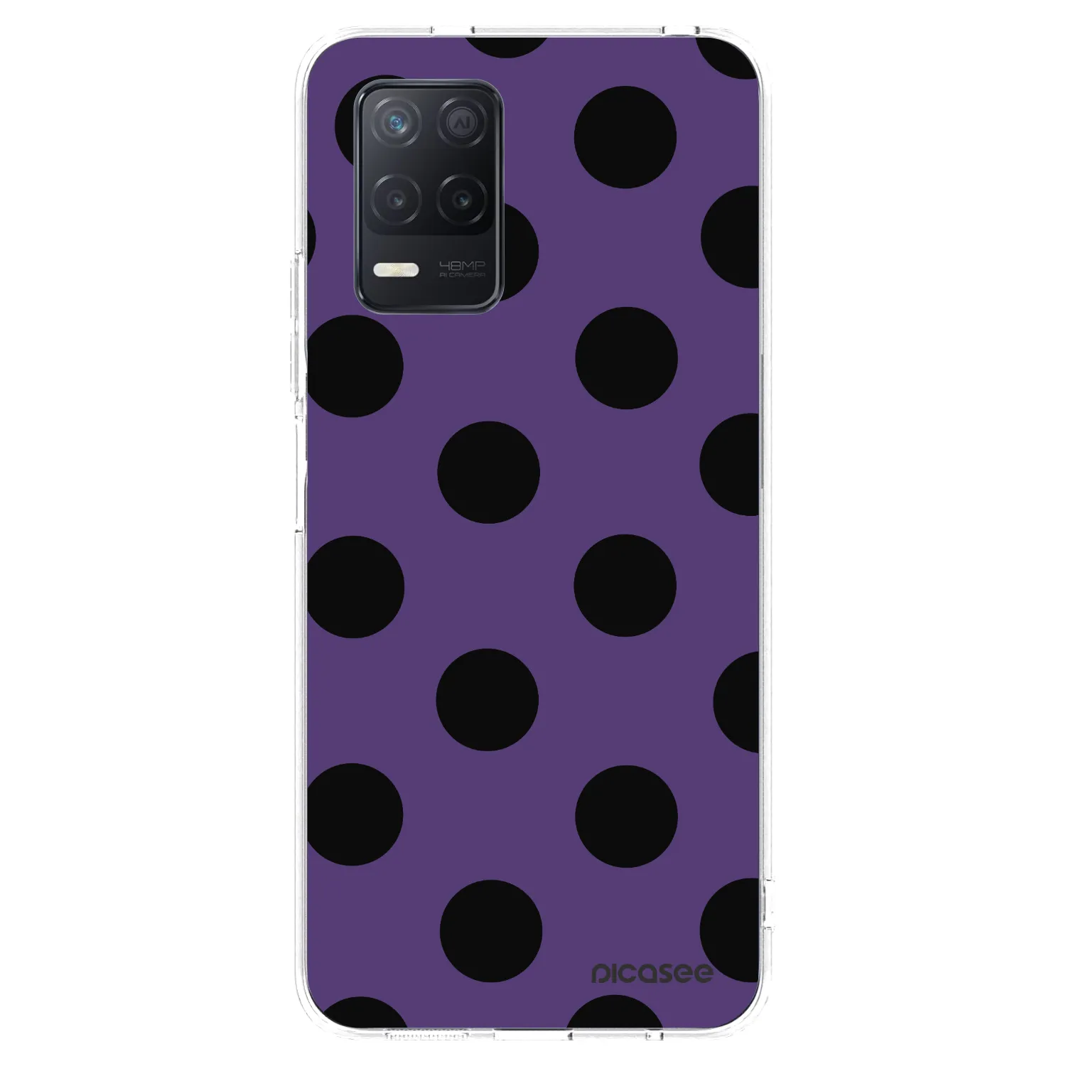 Picasee silikonowe przeźroczyste etui na Realme 8 5G - Big flickers 2