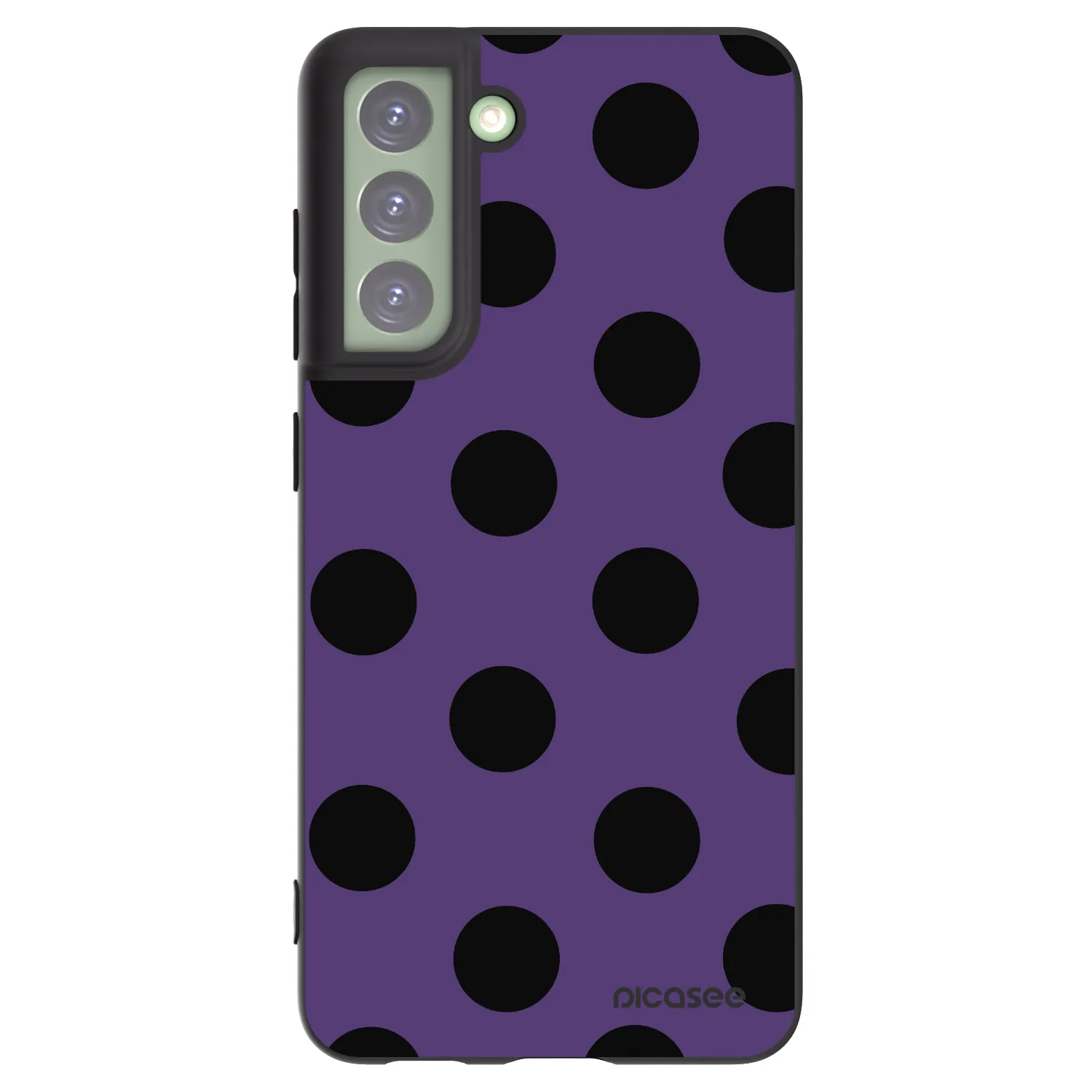 Picasee silikonowe czarne etui na Samsung Galaxy S21 FE 5G - Big flickers 2