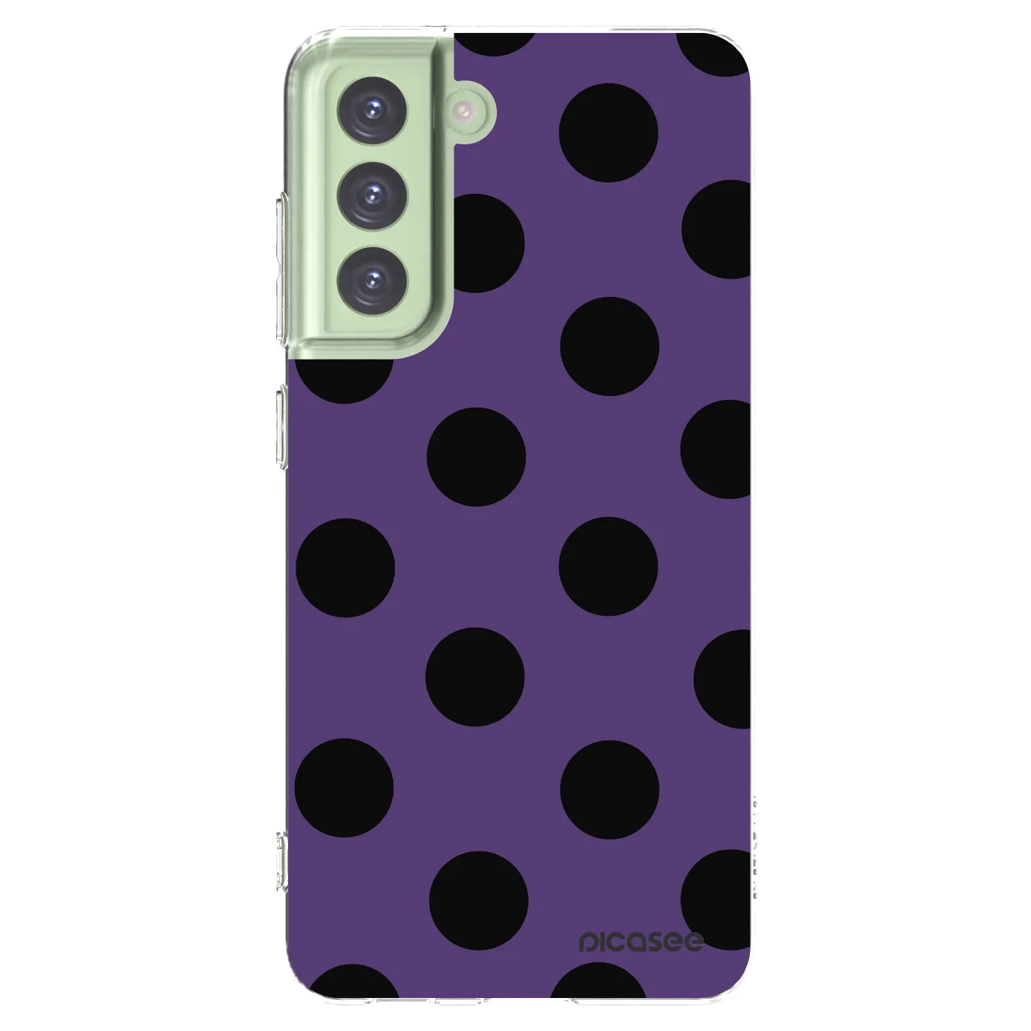 Picasee silikonowe przeźroczyste etui na Samsung Galaxy S21 FE 5G - Big flickers 2