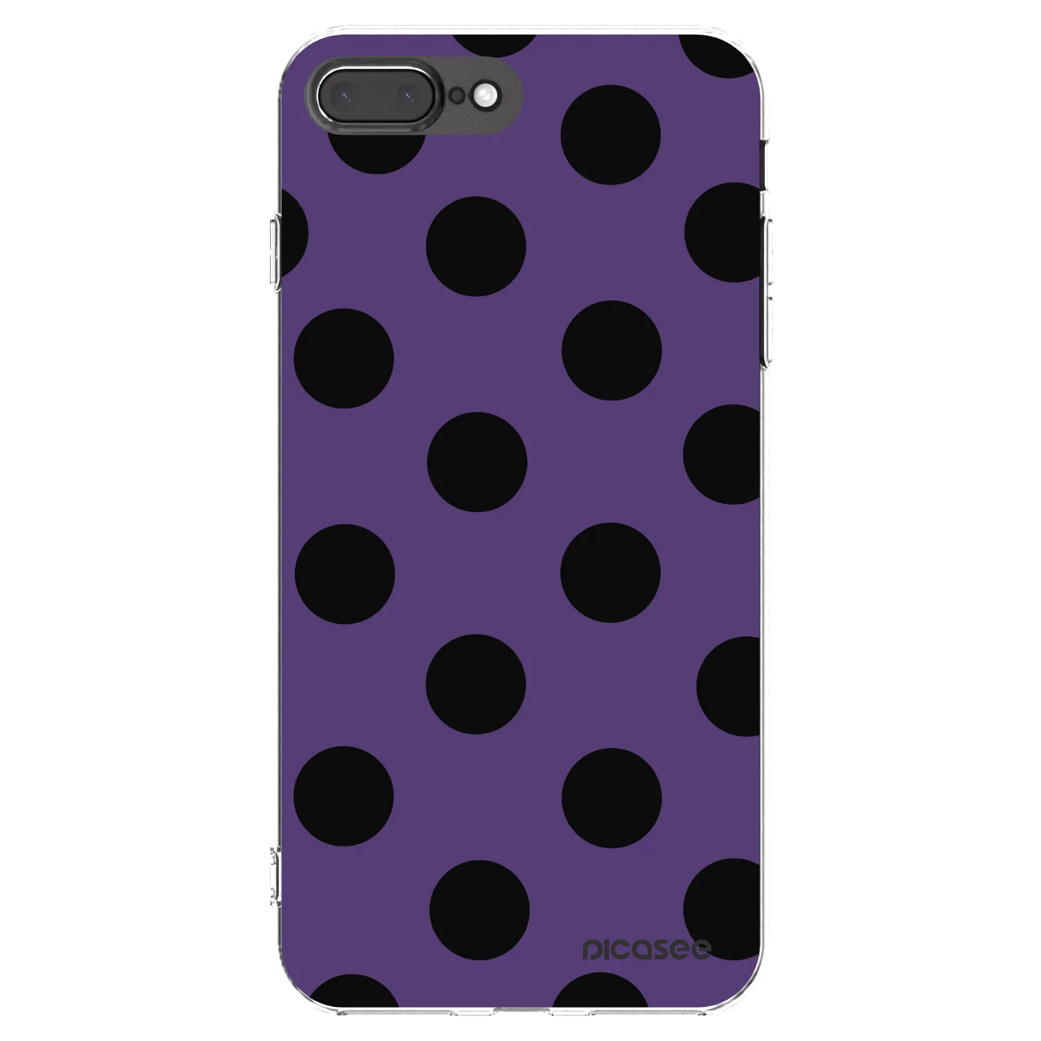 Picasee silikonowe przeźroczyste etui na Apple iPhone 7 Plus - Big flickers 2