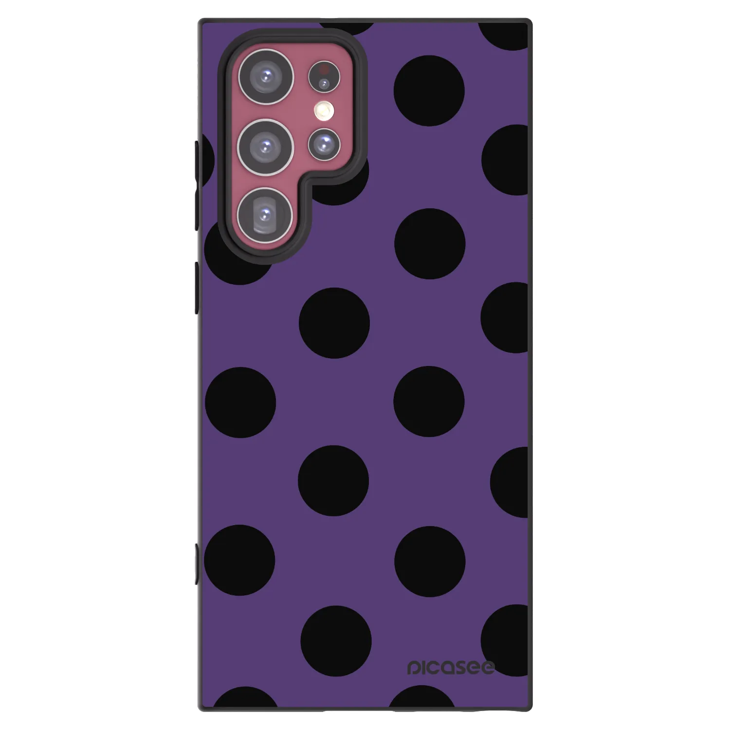 Picasee silikonowe czarne etui na Samsung Galaxy S22 Ultra 5G - Big flickers 2