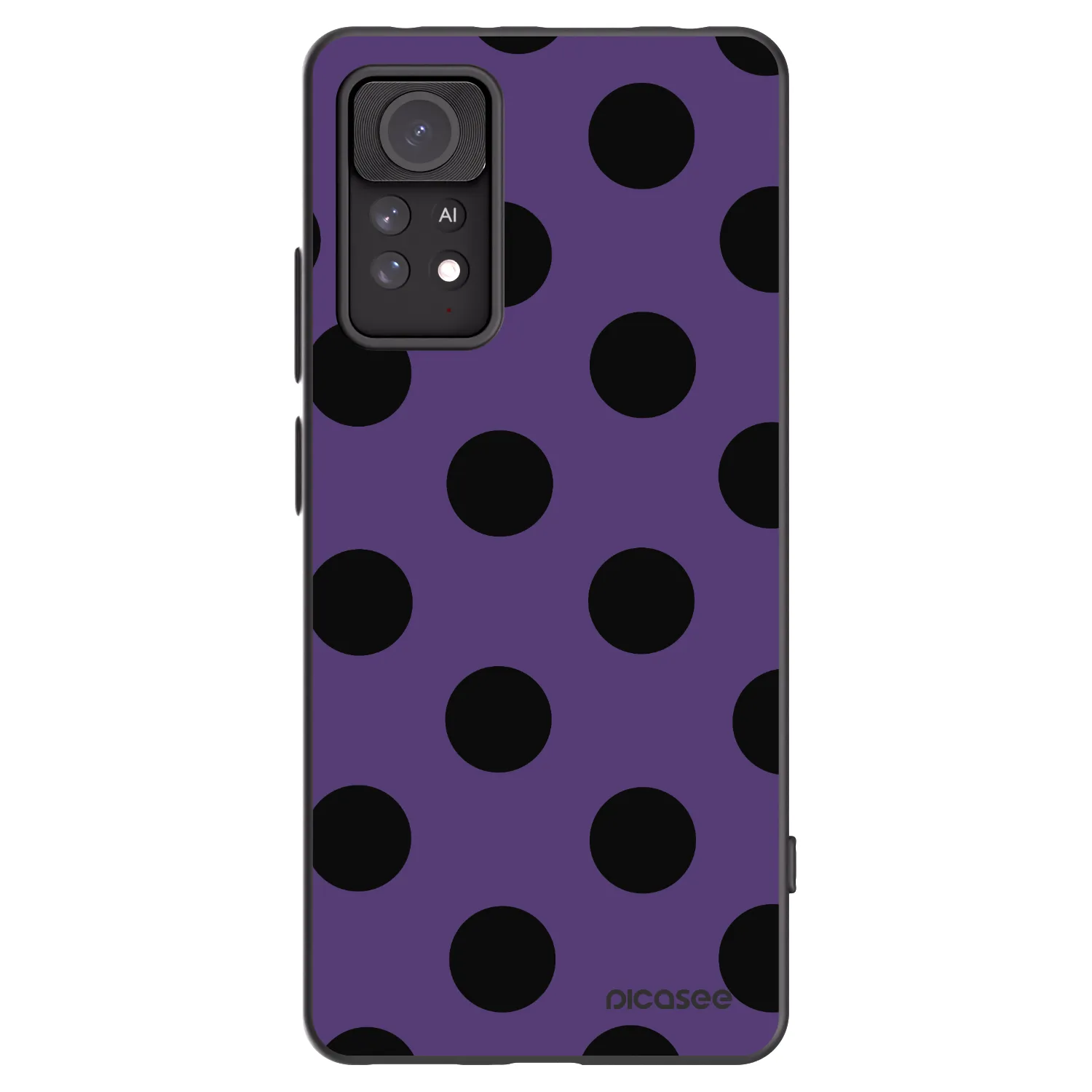 Picasee silikonowe czarne etui na Xiaomi Redmi Note 11 Pro - Big flickers 2