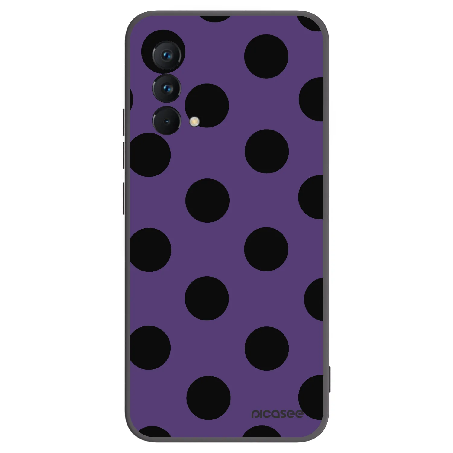 Picasee silikonowe czarne etui na Realme GT Master Edition 5G - Big flickers 2